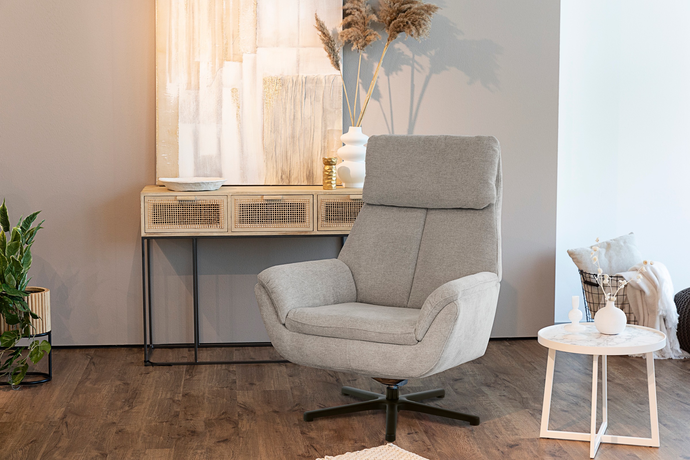Die PlanBar Relaxsessel »MP-RS20079«, 360° drehbar, Wippfunktion zusätzlich wählbar, Kaltschaumpolsterung