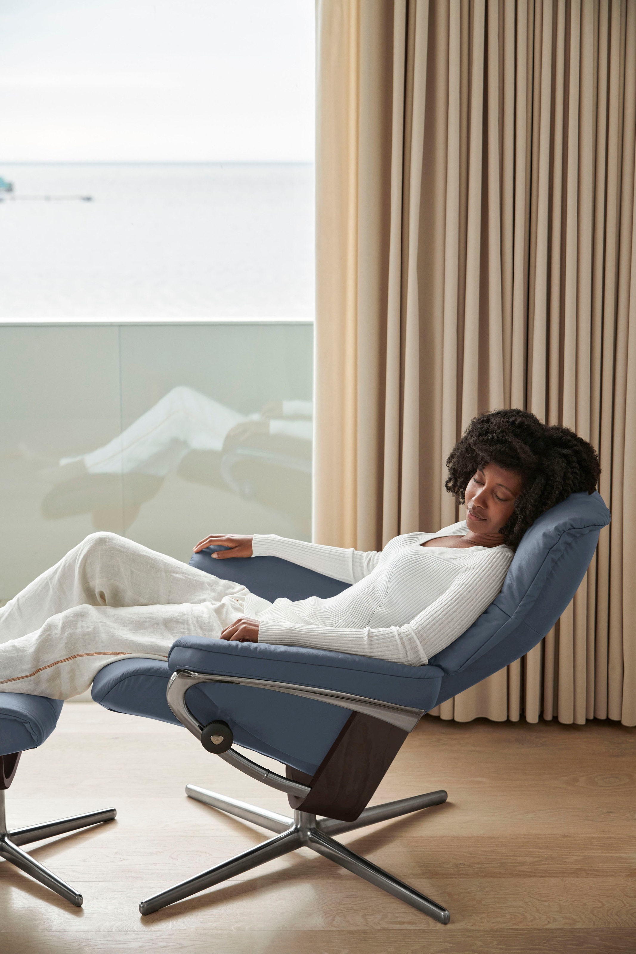 Stressless® Relaxsessel »Mayfair«, mit Cross Base, Größe S, M & L, Holzakzent Wenge