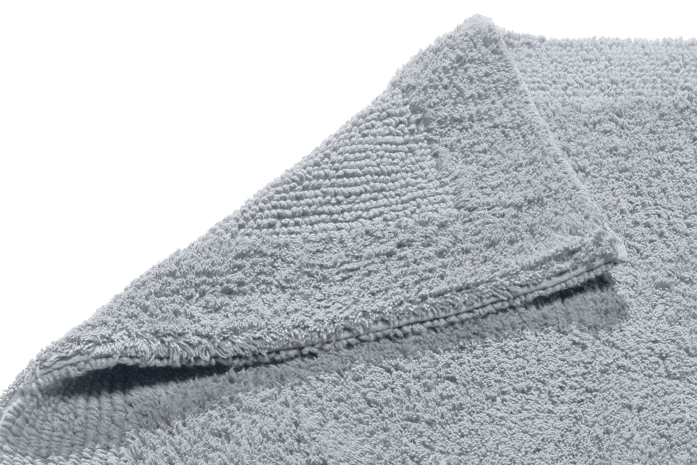 my home Badematte »Kapra, Badvorleger, Badezimmer Teppich«, beidseitig nutzbar-fußbodenheizungsgeeignet-strapazierfähig, mit Bordüre, Badteppich, Badematte