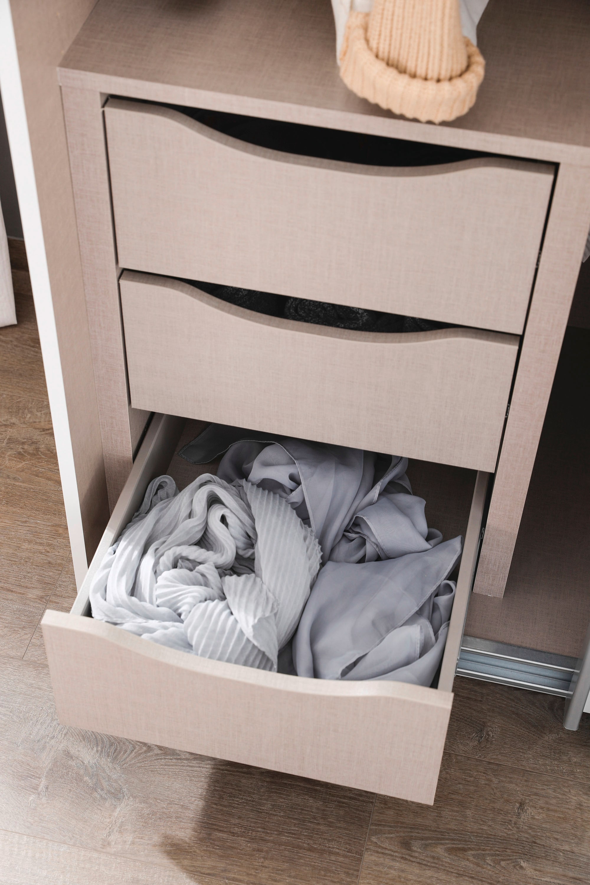 rauch Schubladeneinsatz »Zubehör für Rauch-Schränke ORANGE/BLUE« mit 3 Schubladen und Metallauszügen Breite 43 cm, Tiefe 45 cm