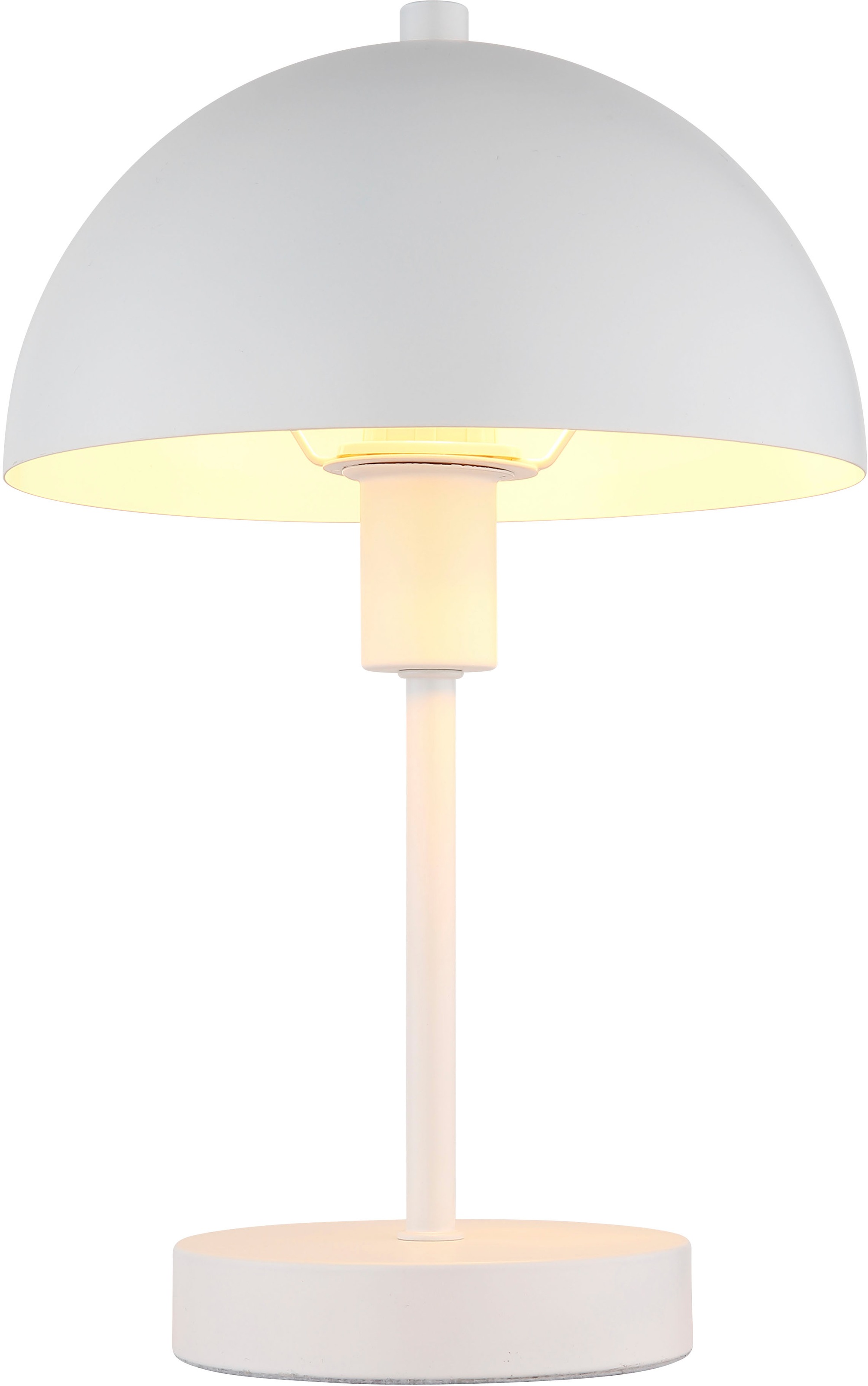 GLOBO LIGHTING Tischleuchte »ATOMA I« E14 1 Stk. Tischlampe Nachttischlampe Deko-Tischleuchte Schlafzimmer weiß matt