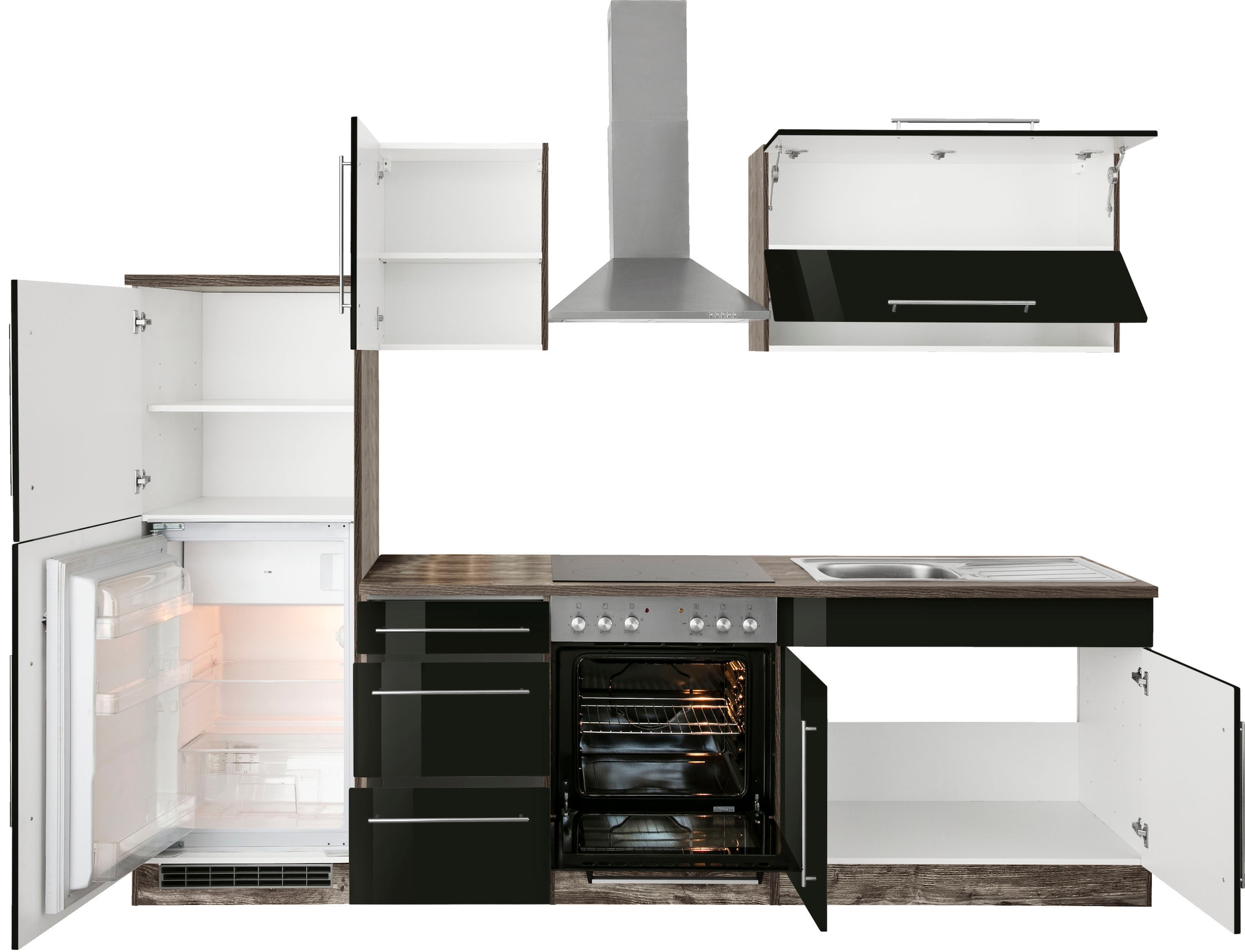 HELD MÖBEL Küchenzeile »Samos«, 270 Breite ohne kaufen E-Geräte, cm online