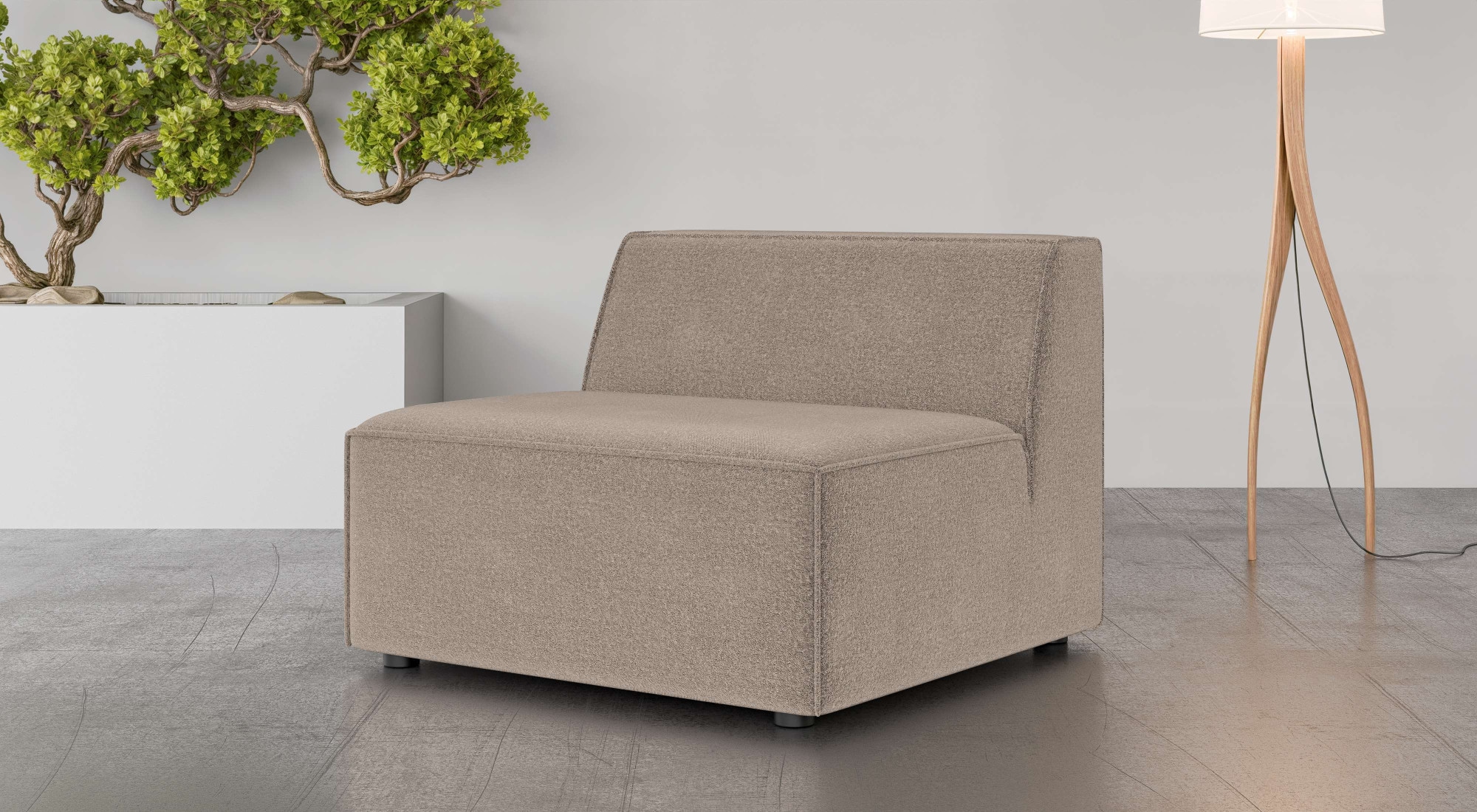 INOSIGN Sessel »Bequemer Sessel Cavan, Maße B/T/H: 90/90/72 cm«, ohne Armle günstig online kaufen