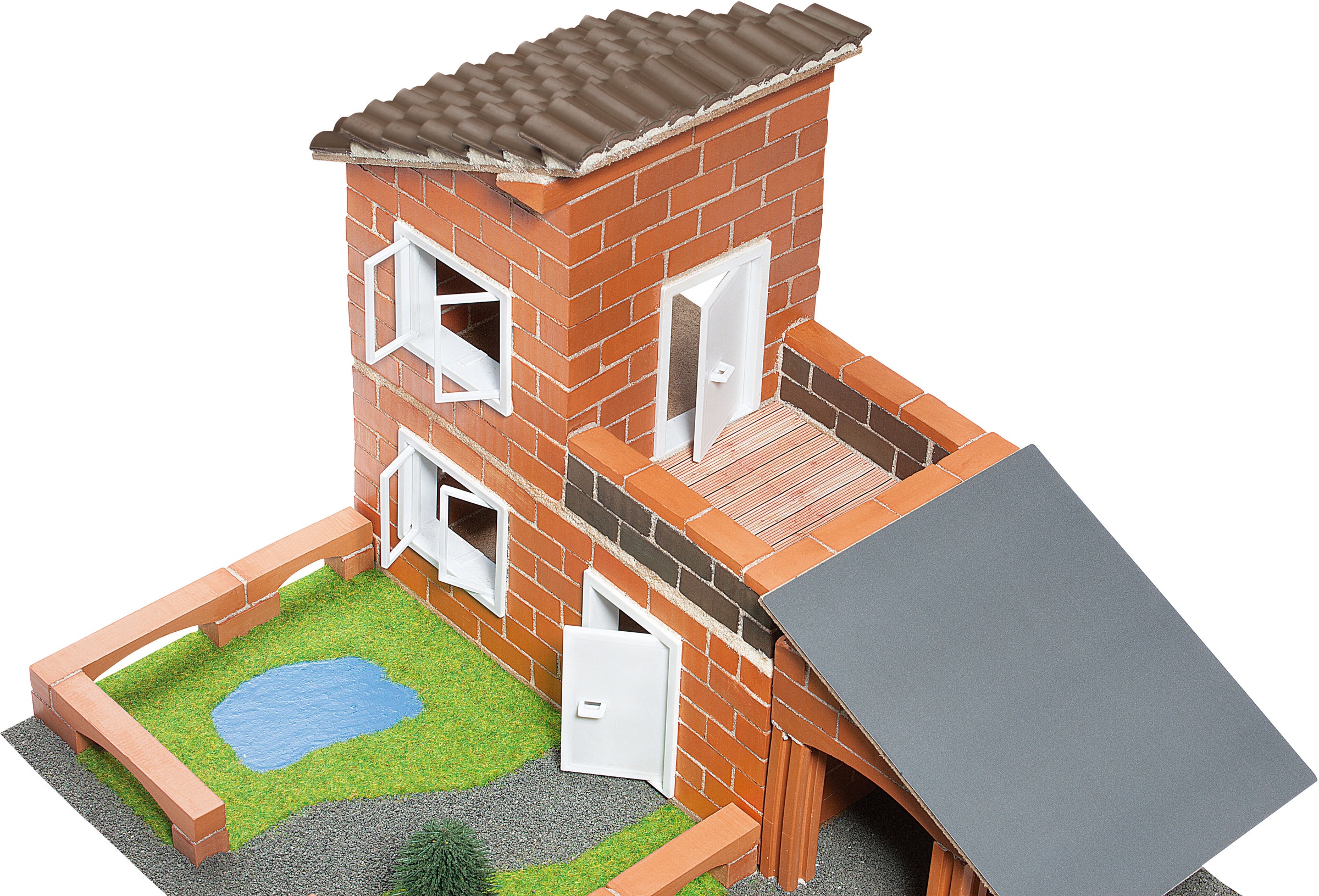 3. Bild von teifoc Steinbaukasten »Villa mit Garage«, (330 St.), Made in Germany