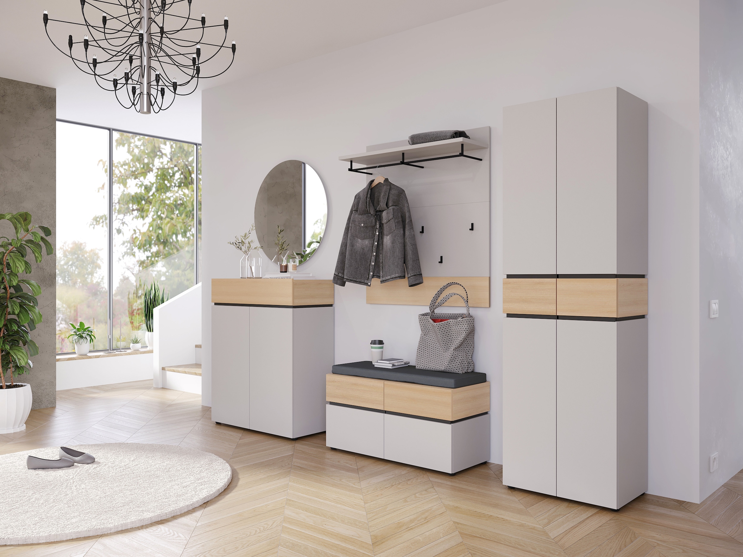 GERMANIA Schuhbank »Arluno« 1 Stk. tlg. Türen mit Push-to-open Technik