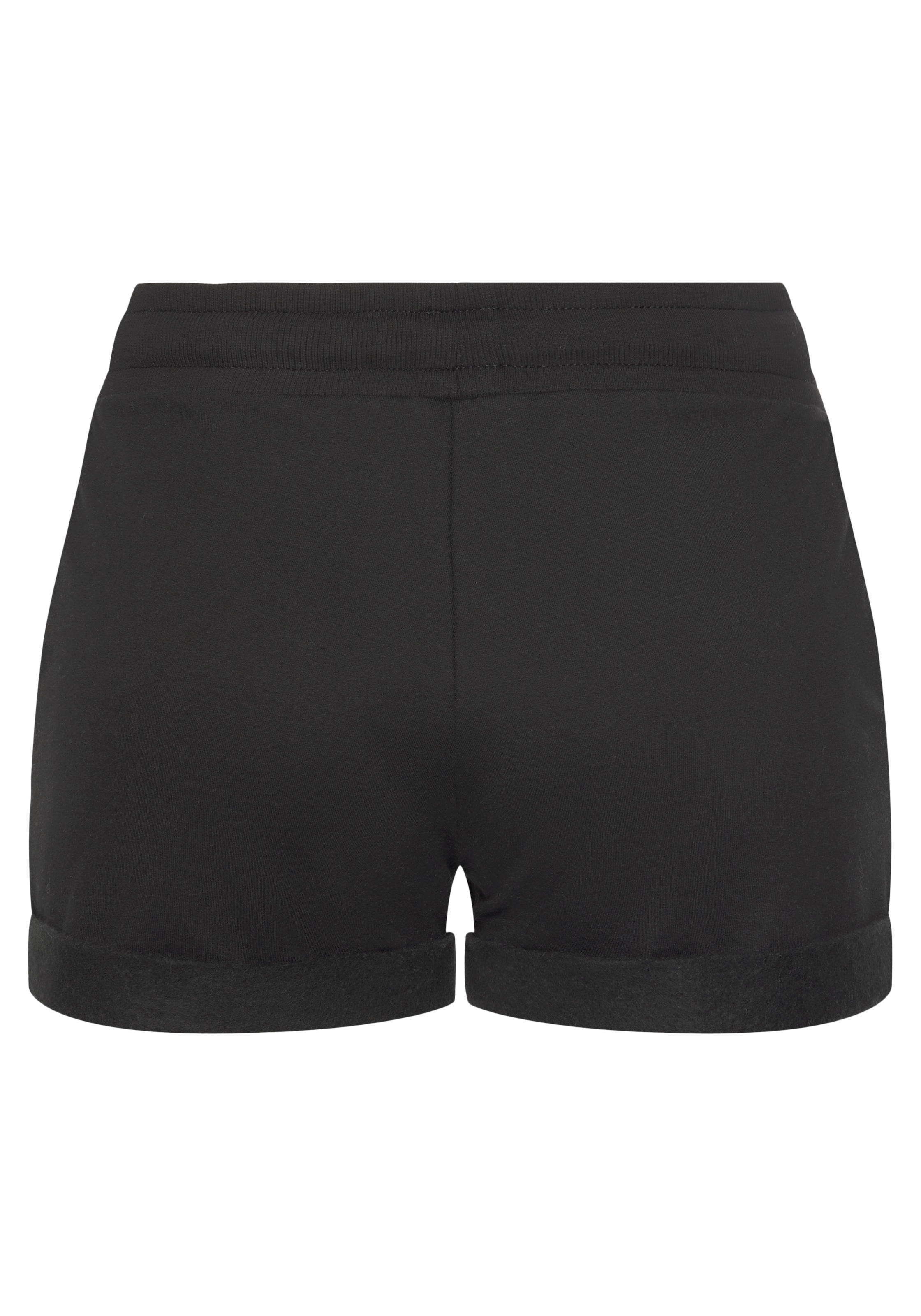 LASCANA Shorts, mit Rippbündchen und Umschlagsaum, Loungewear