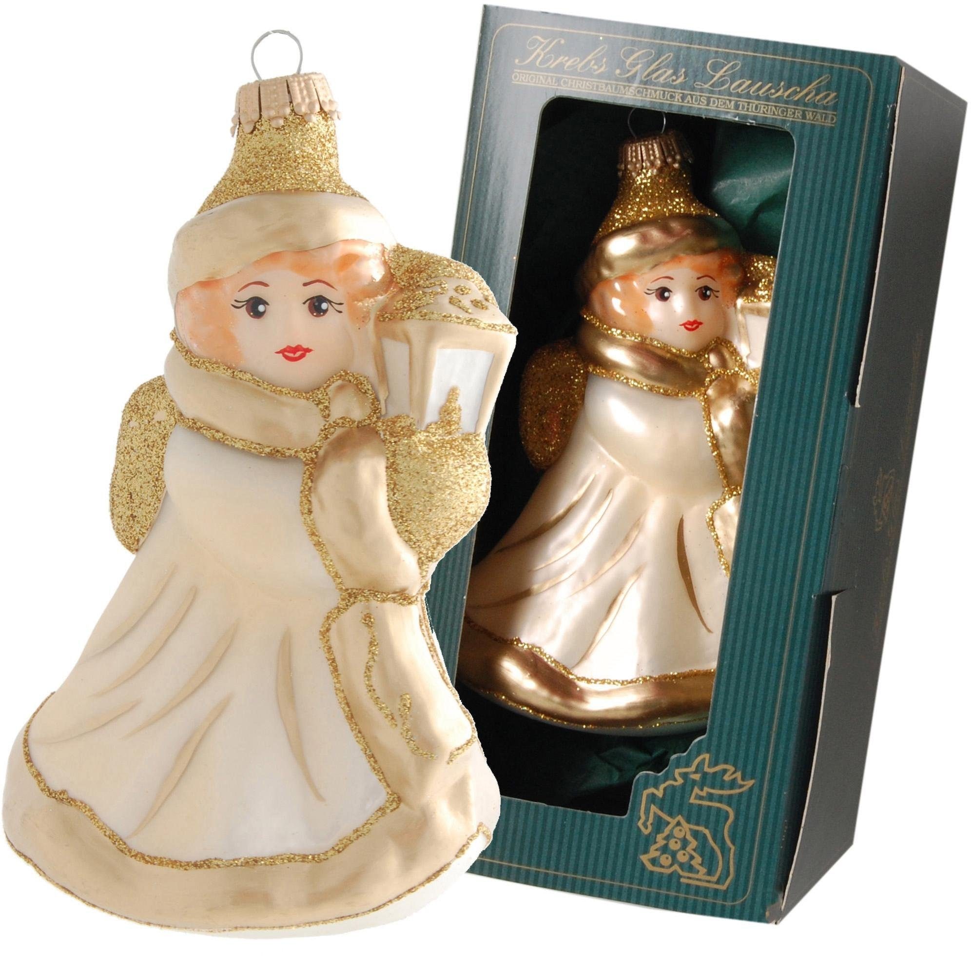 Krebs Glas Lauscha Christbaumschmuck »Engel mit Laterne, Weihnachtsdeko, Ch günstig online kaufen