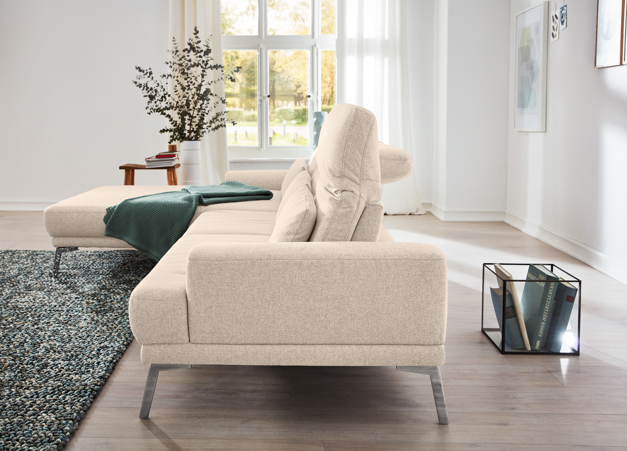 Musterring Ecksofa »MR 4580« mit Kopf- und Sitztiefenverstellung, Metallfuß günstig online kaufen