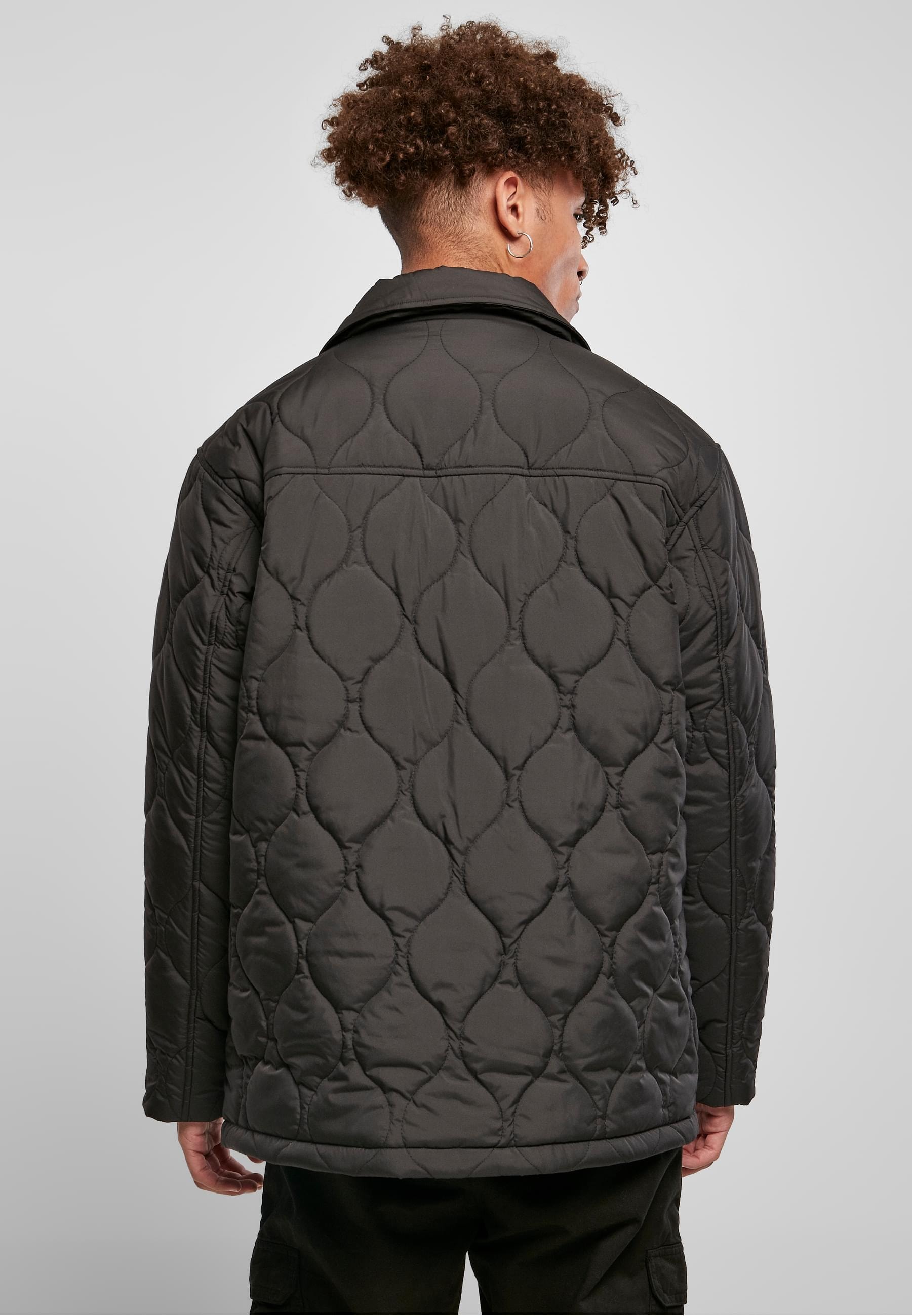 URBAN CLASSICS Allwetterjacke »Urban Classics Herren Quilted Coach Jacket« 1 Stk. tlg. ohne Kapuze