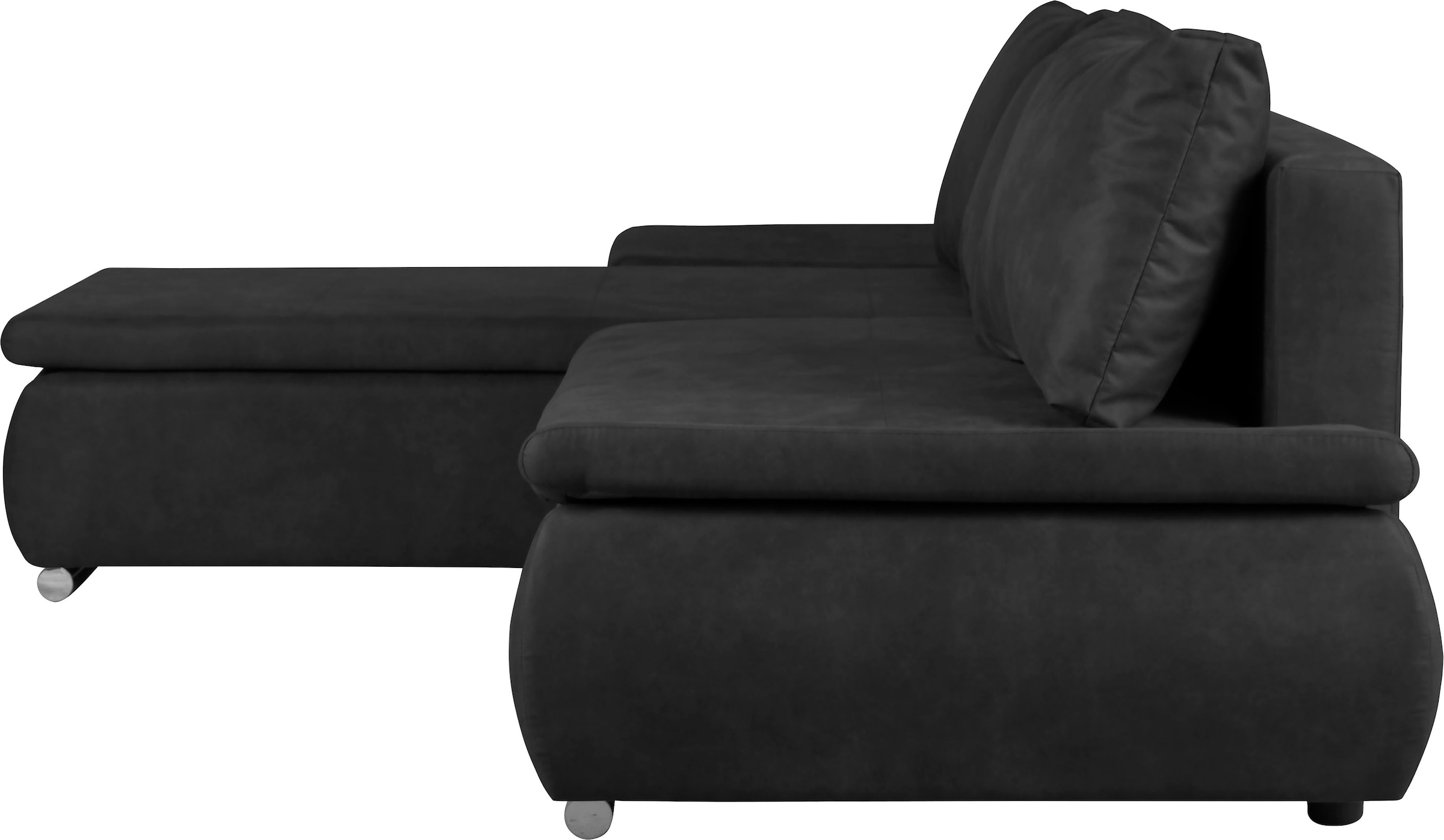 Home affaire Ecksofa »Acra L-Form«, mit Bettfunktion und Bettkasten, in Mattenoptik