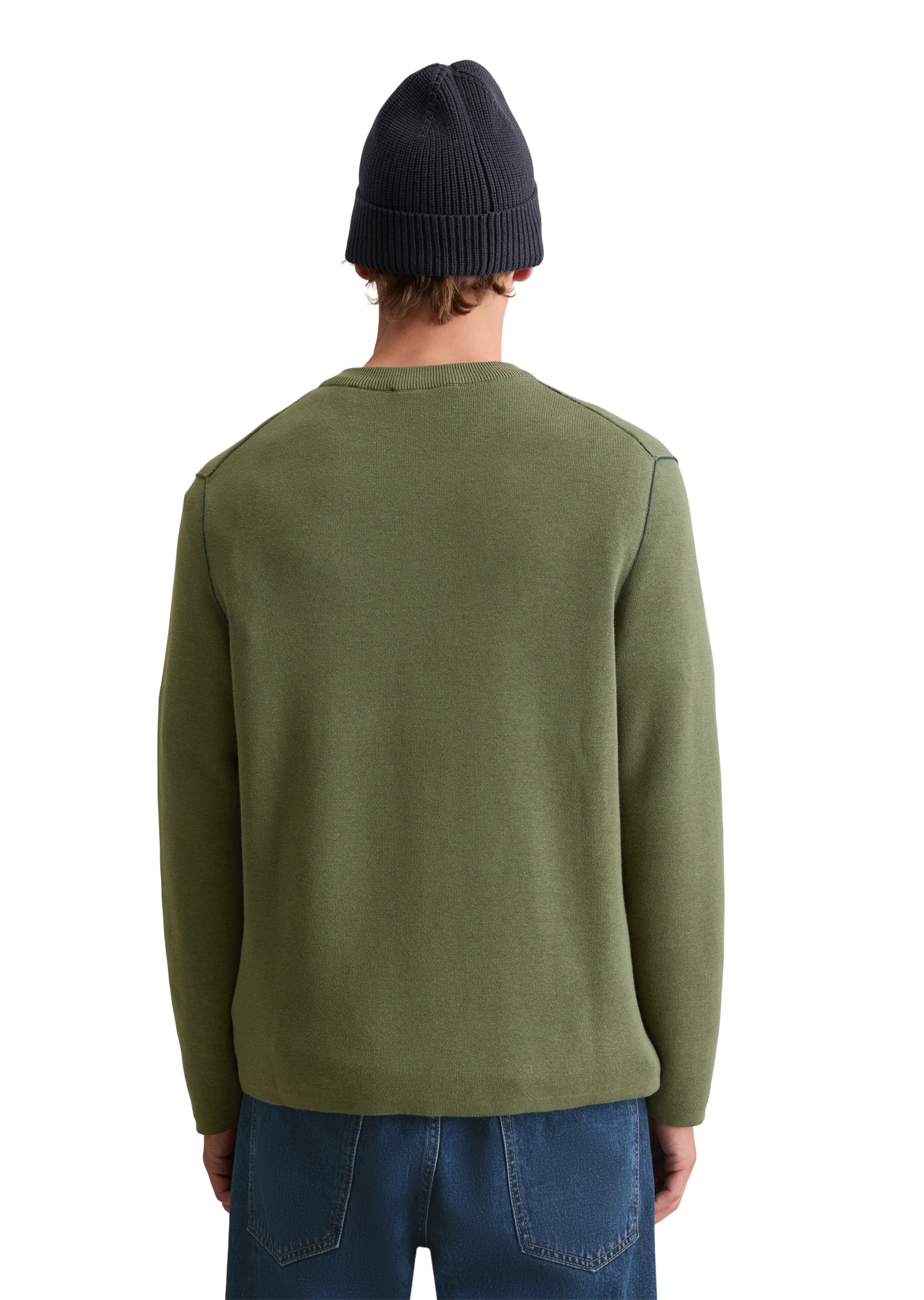 Marc O'Polo DENIM Rundhalspullover regular fit, aus Double-Face-Cotton