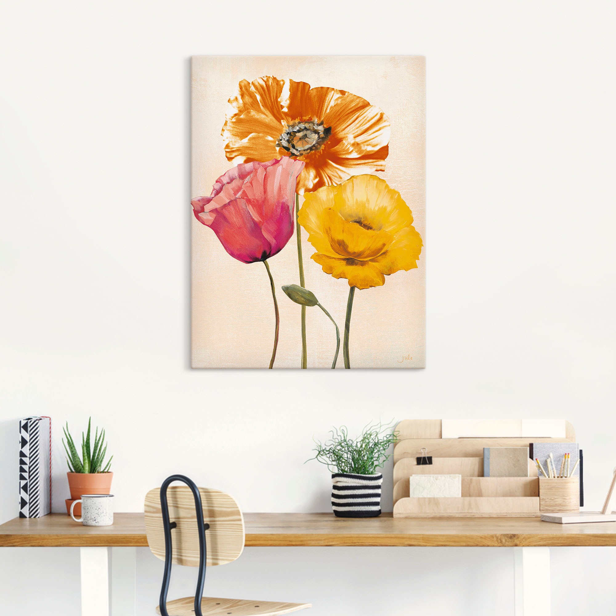 Artland Wandbild »Bunte Mohnblumen II«, Blumenbilder, (1 St.), als Leinwandbild, Poster, Wandaufkleber in verschied. Größen