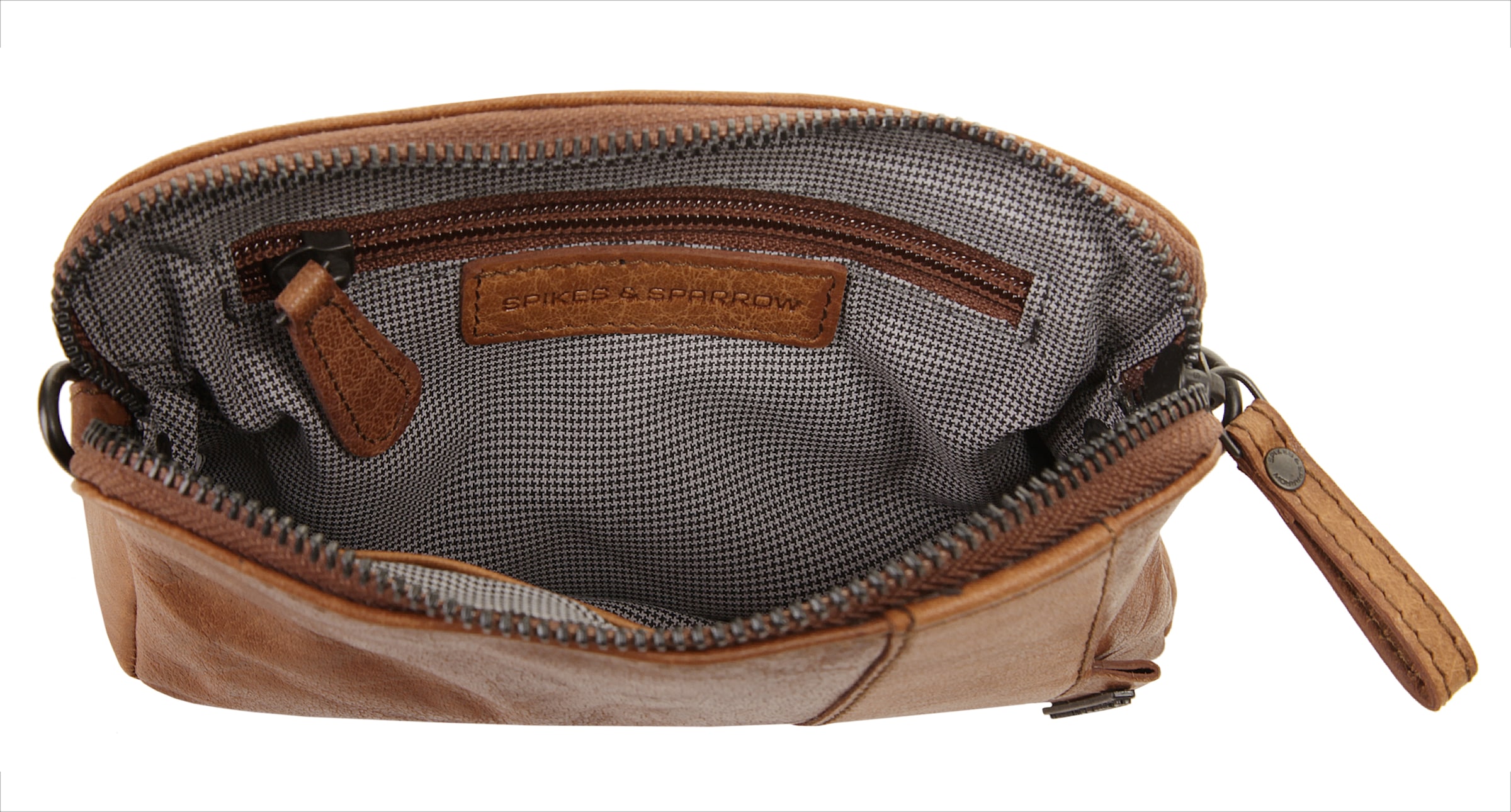 Spikes & Sparrow Abendtasche, echt Leder