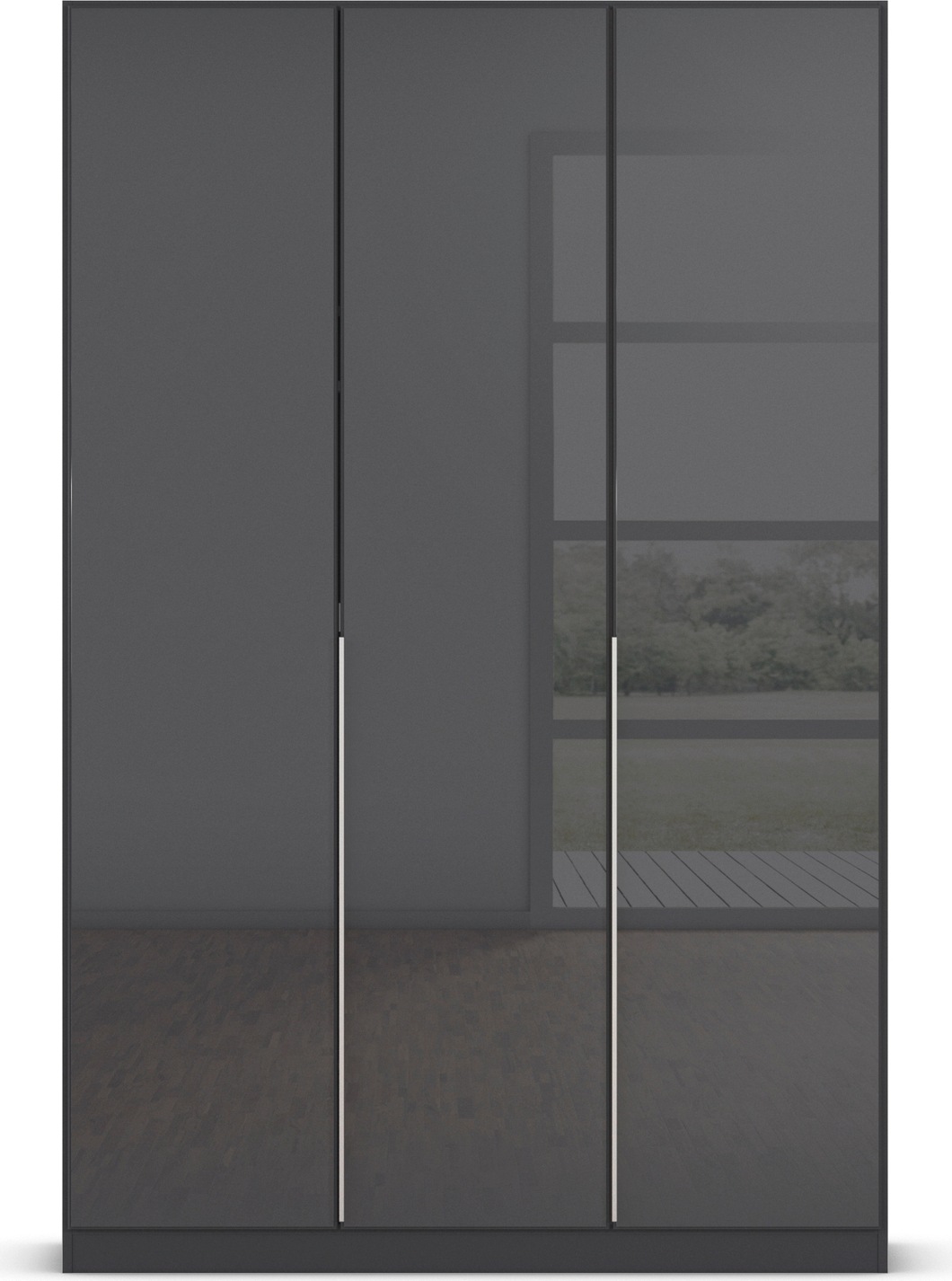 rauch Drehtürenschrank »Kleiderschrank Kleiderschränke Schrank Garderobe AGORDO mit Glasfront«, (in zwei Griff-Farben), durchdachte Innenausstattung, in 6 Breiten und 2 Höhen MADE IN GERMANY