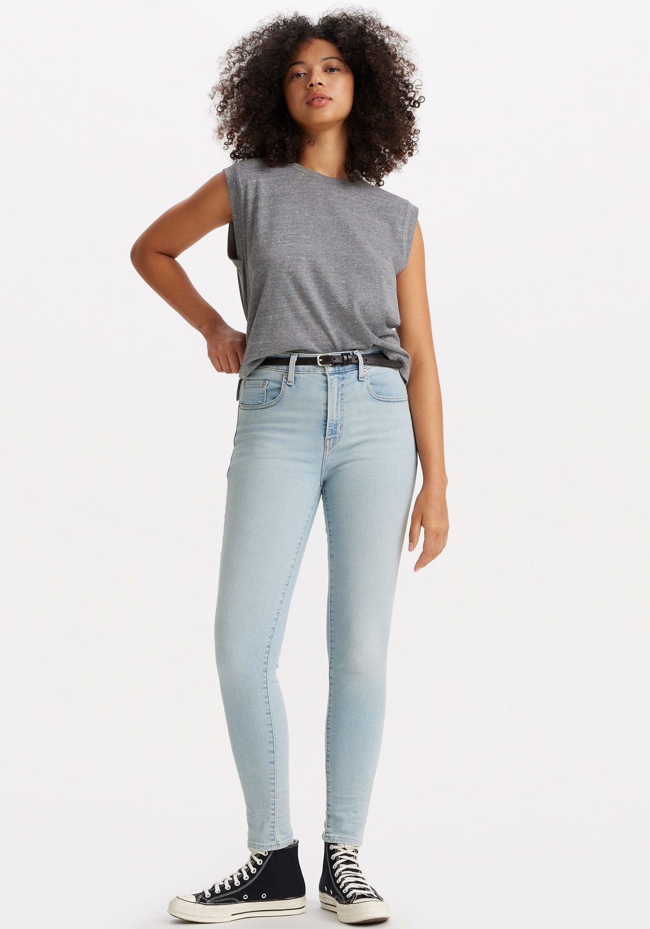 LEVI'S Skinny-fit-Jeans »721 High rise skinny« mit hohem Bund lever left 24 - Länge 28 Länge 28 24 Skinny-fit-Jeans 721 mit hohem Bund von Levi`s