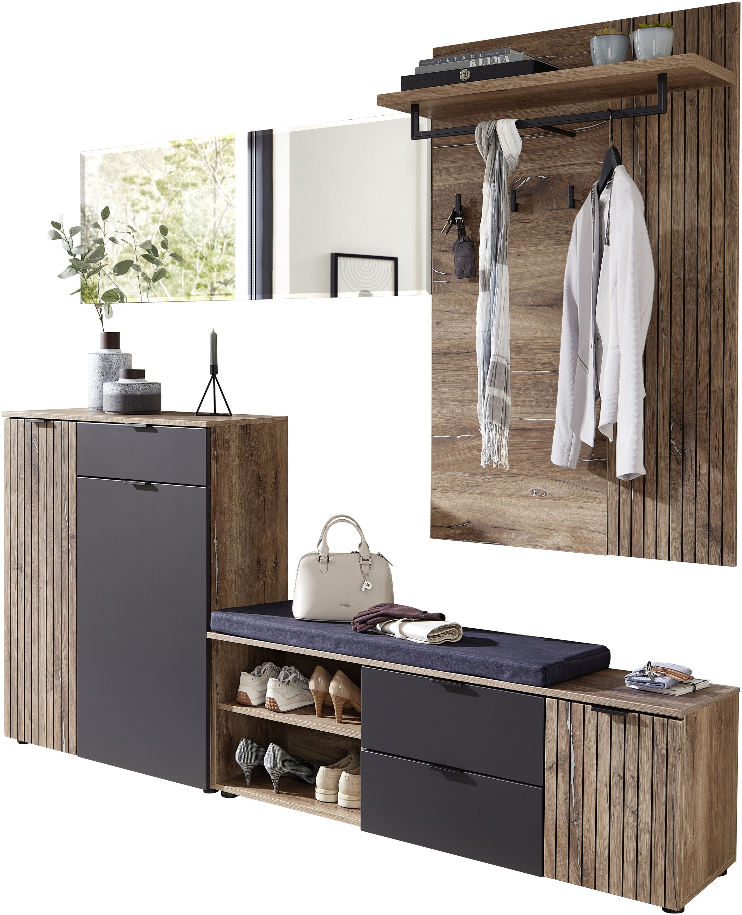 Innostyle Garderoben-Set »LINEA Garderoben Set,besteht aus 4 Typen, 216x204 günstig online kaufen