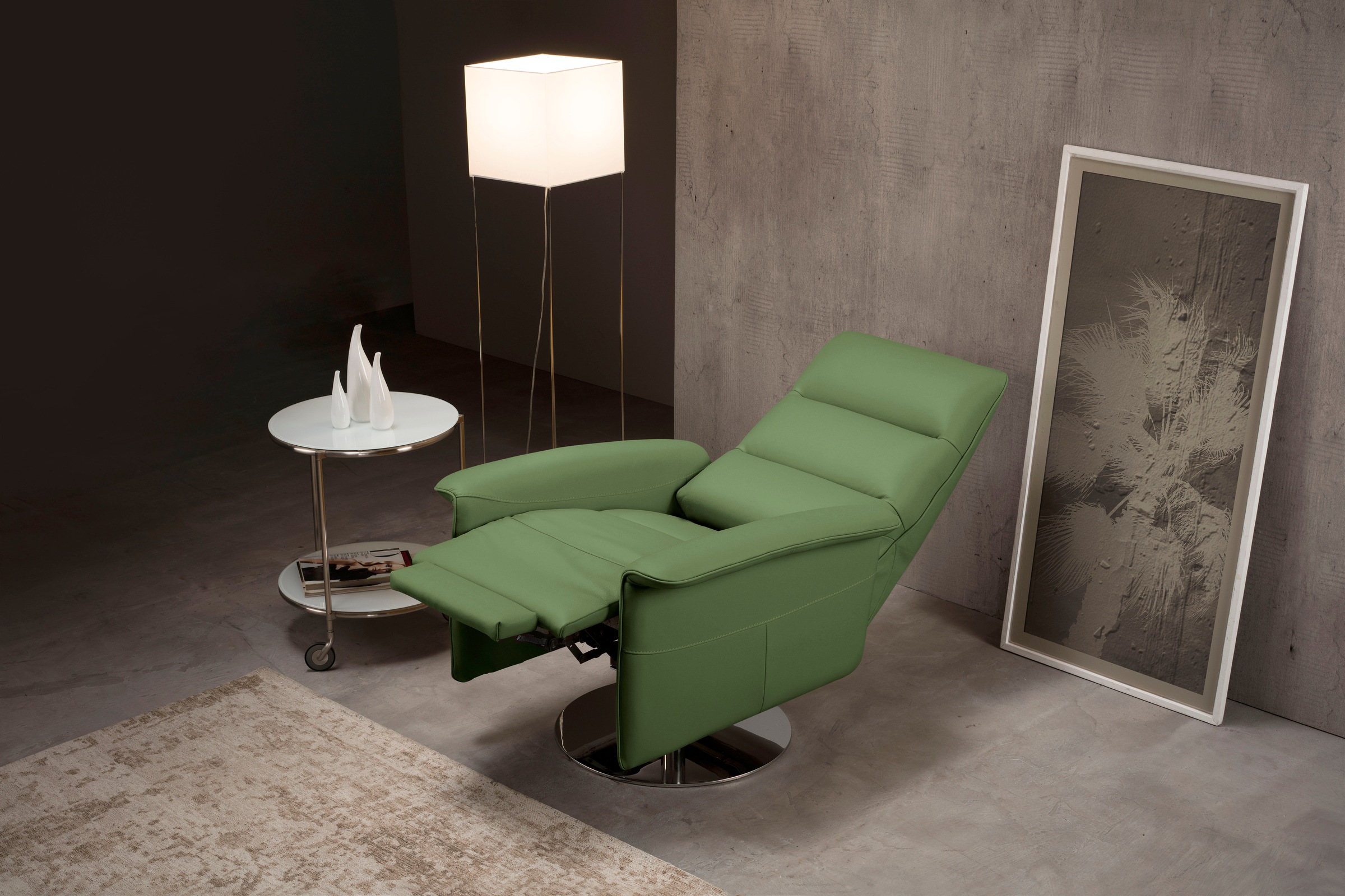 Egoitaliano Sessel »Kelly«, drehbar, manuelle Relaxfunktion mit Push-Back-Mechanismus