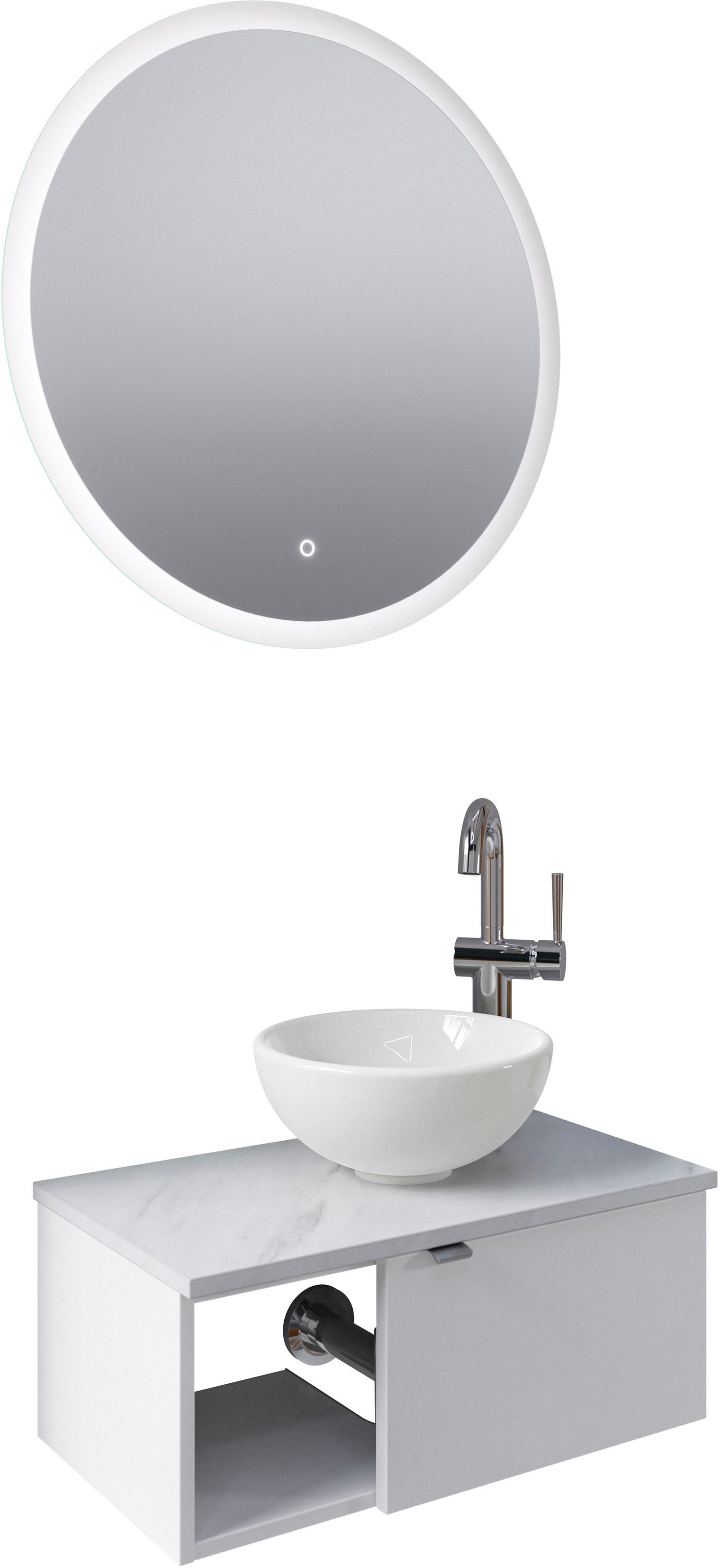 Saphir Badmöbel-Set »Serie 6915«, (4 St.), Gäste-Bad, 70 cm breit, mit LED- günstig online kaufen