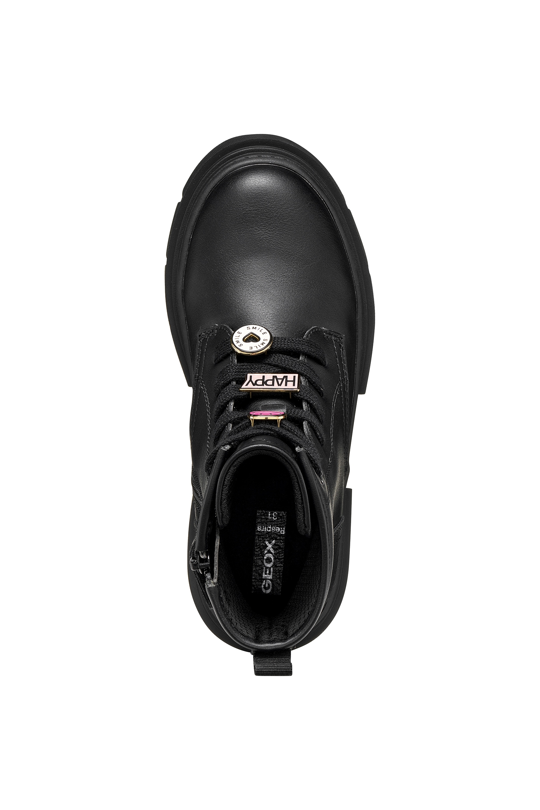 Geox Schnürboots »J KARSYN GIRL«  Stiefelette mit Pins, Größenschablone zum Download