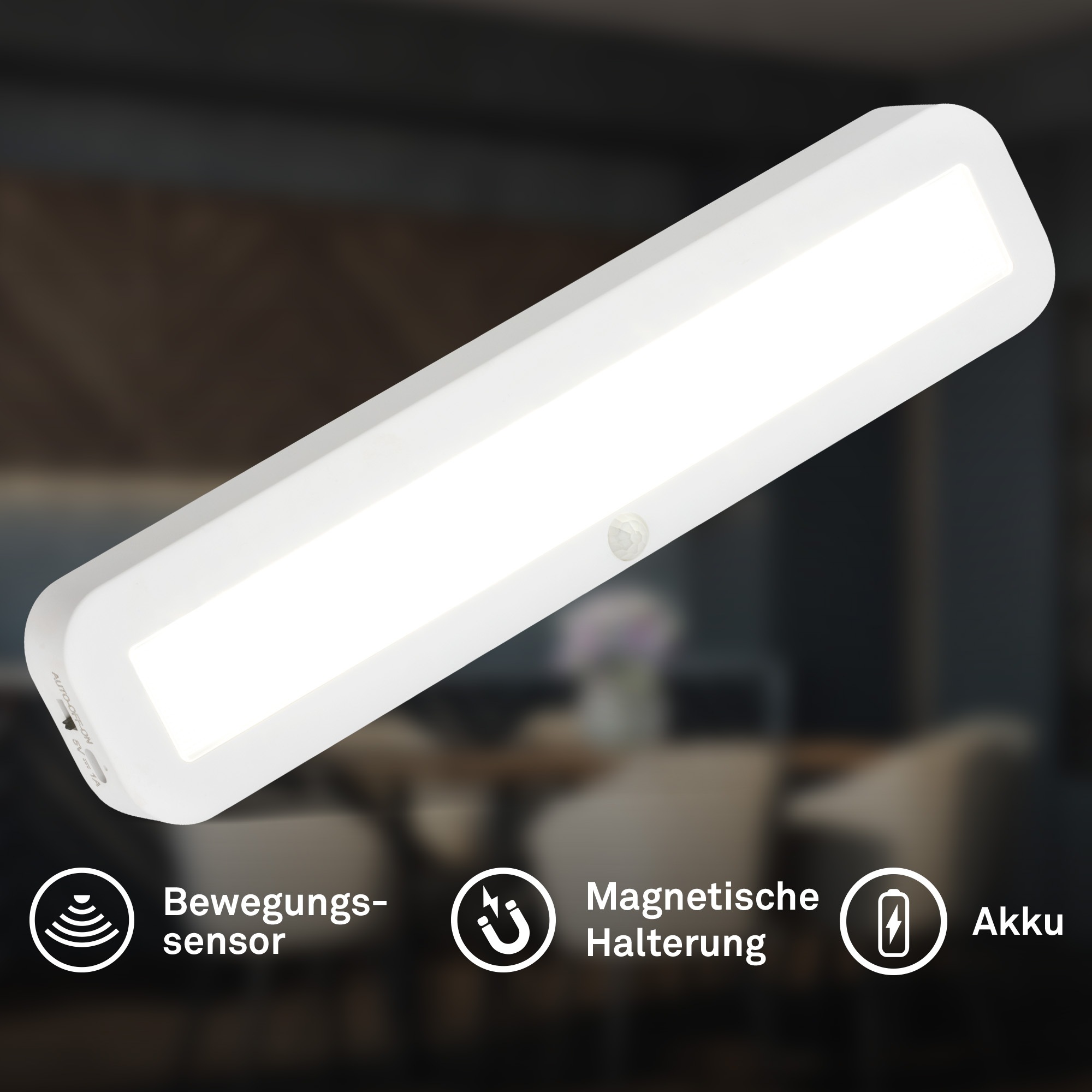 Briloner Leuchten LED Unterbauleuchte »SIGO« LED-Modul 1 Stk. Neutralweiß 30,5x6,5x2 cm, Küche, Schrank, Treppe, Küchenlampe