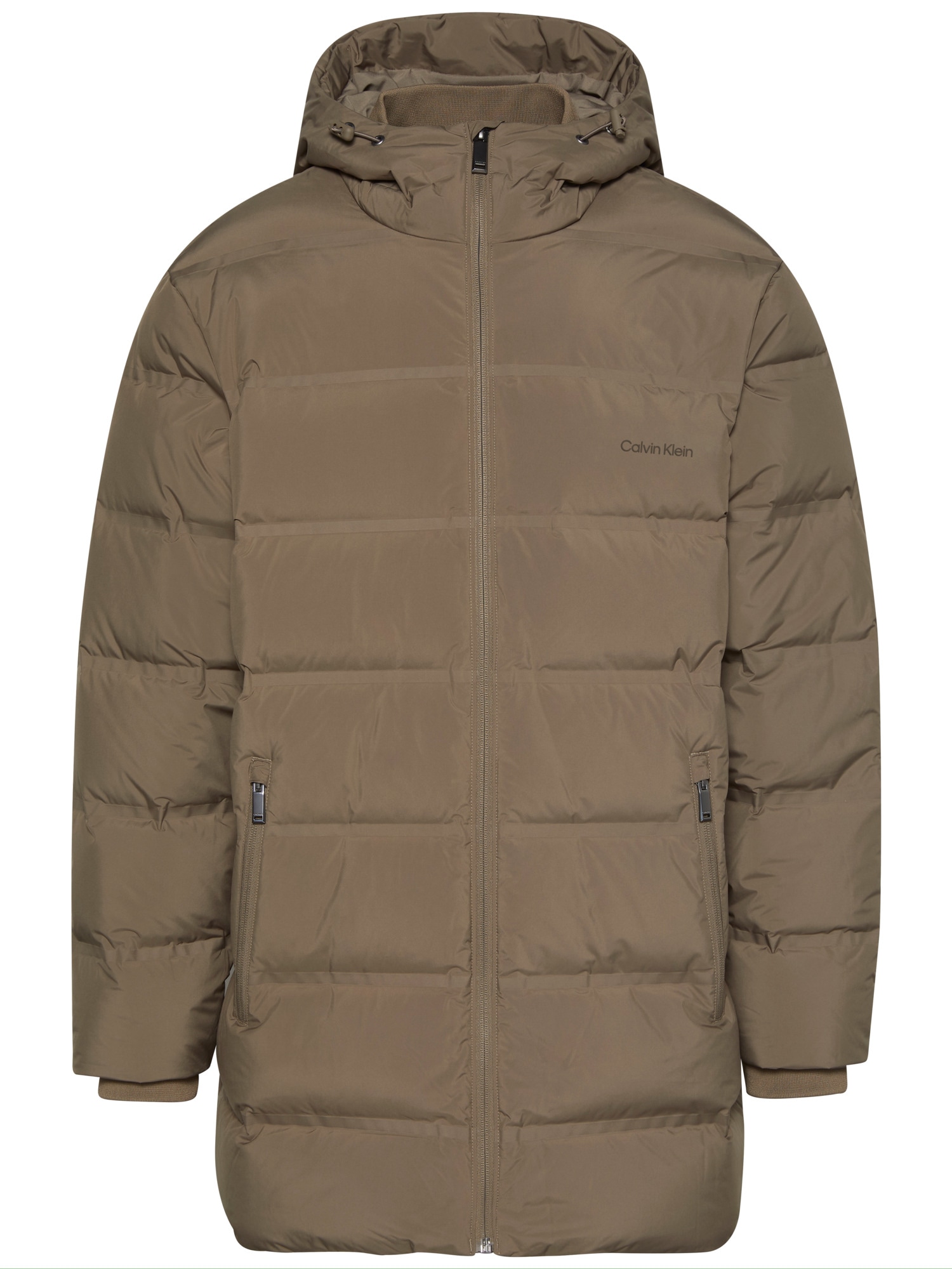 Calvin Klein Jeans Steppmantel »LS BONDED CHNNLD LONG HOODED PUF« Mit Rundhalsausschnitt, regular fit