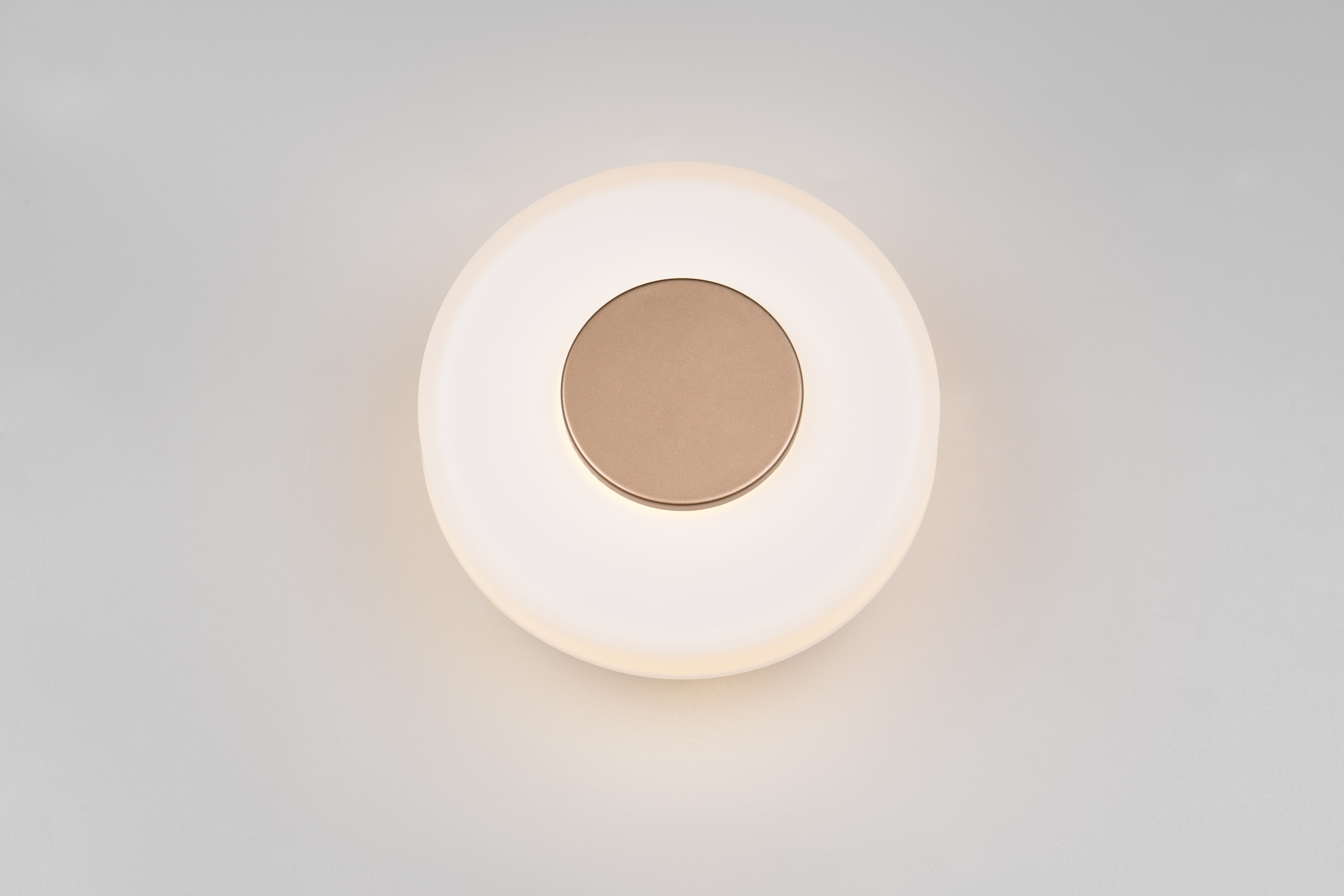 TRIO Leuchten LED Wandleuchte »CELESTE, LED Wandlampe aus Metall und Glas Ø 22cm, 10W 1100 Lumen«, 1 flammig, Leuchtmittel LED-Board | LED fest integriert, 3-Stufen dimmbar über Wandschalter, elegante moderne Wandlampe Flur