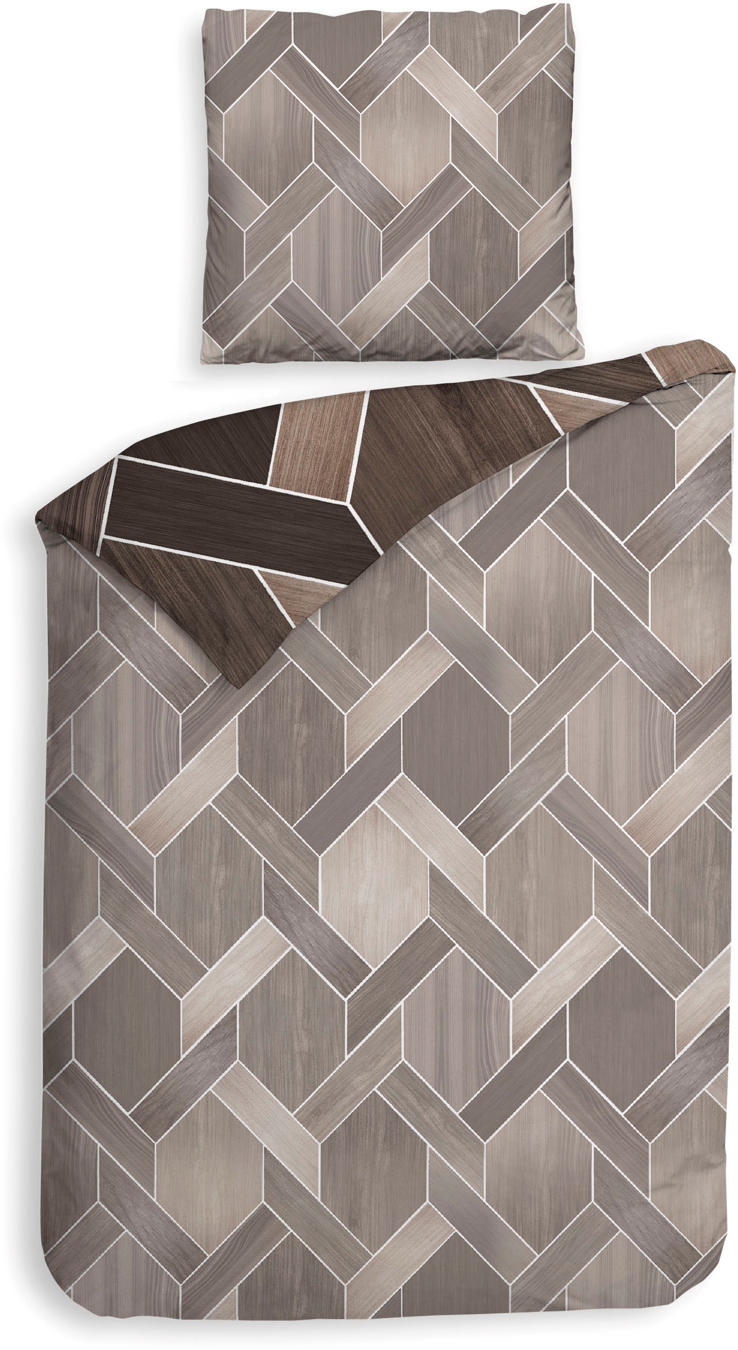 Heckett & Lane Wendebettwäsche »Murdock« 2 tlg. 100% Baumwolle, hochwertige günstig online kaufen