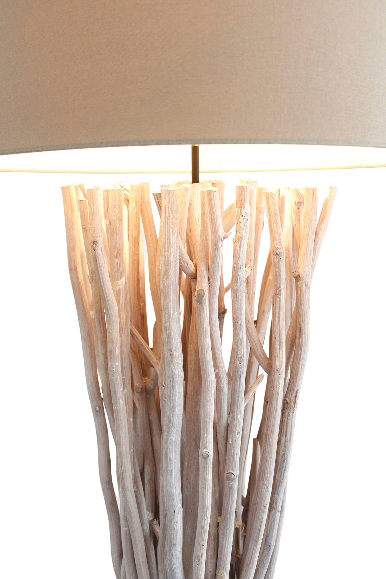 SalesFever Stehlampe »Easton«, 1 flammig, Leuchtmittel E27 | ohne Leuchtmittel, handgefertigt, mit Leinenschirm