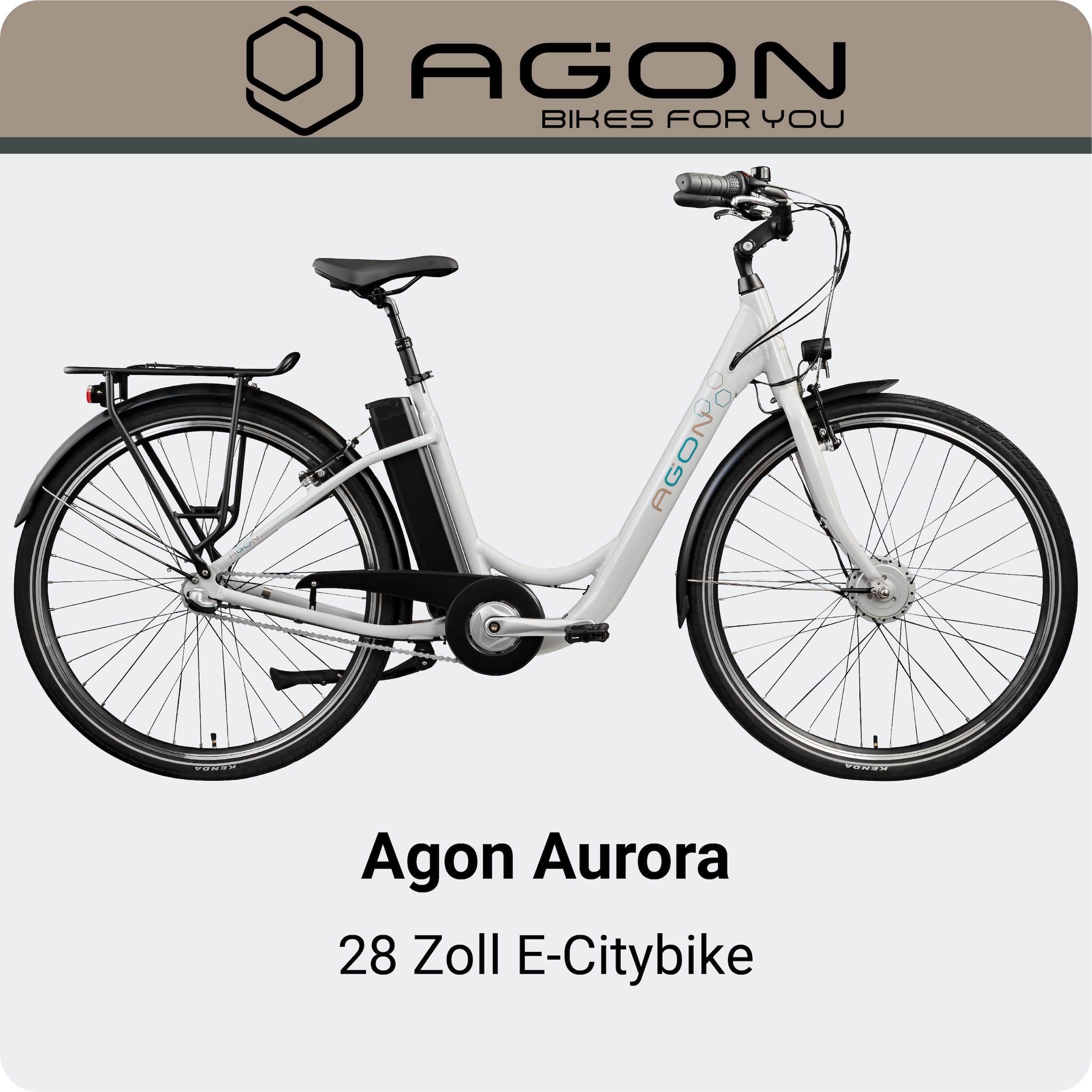 AGON »Aurora« 3 Gang Nabenschaltung Frontmotor 250 W Pedelec, Elektrofahrrad für Damen u. Herren