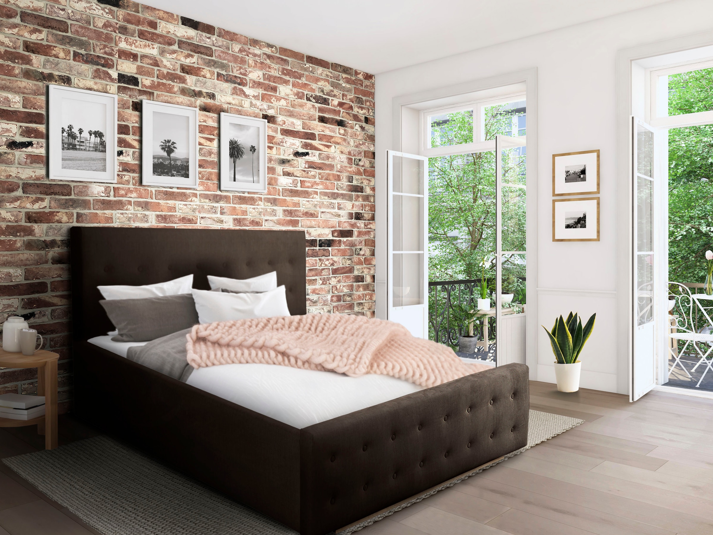 Home affaire Polsterbett "Vaine" in 5 Breiten, auch in Länge 220 cm, incl. günstig online kaufen