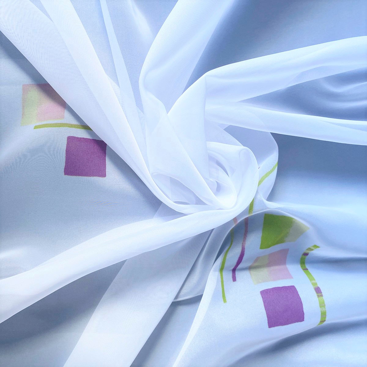 Weckbrodt Gardine »Mia«, (1 St.), Voile, bedruckt, Allover, Motiv, halbtransparent, Bleiband, Store