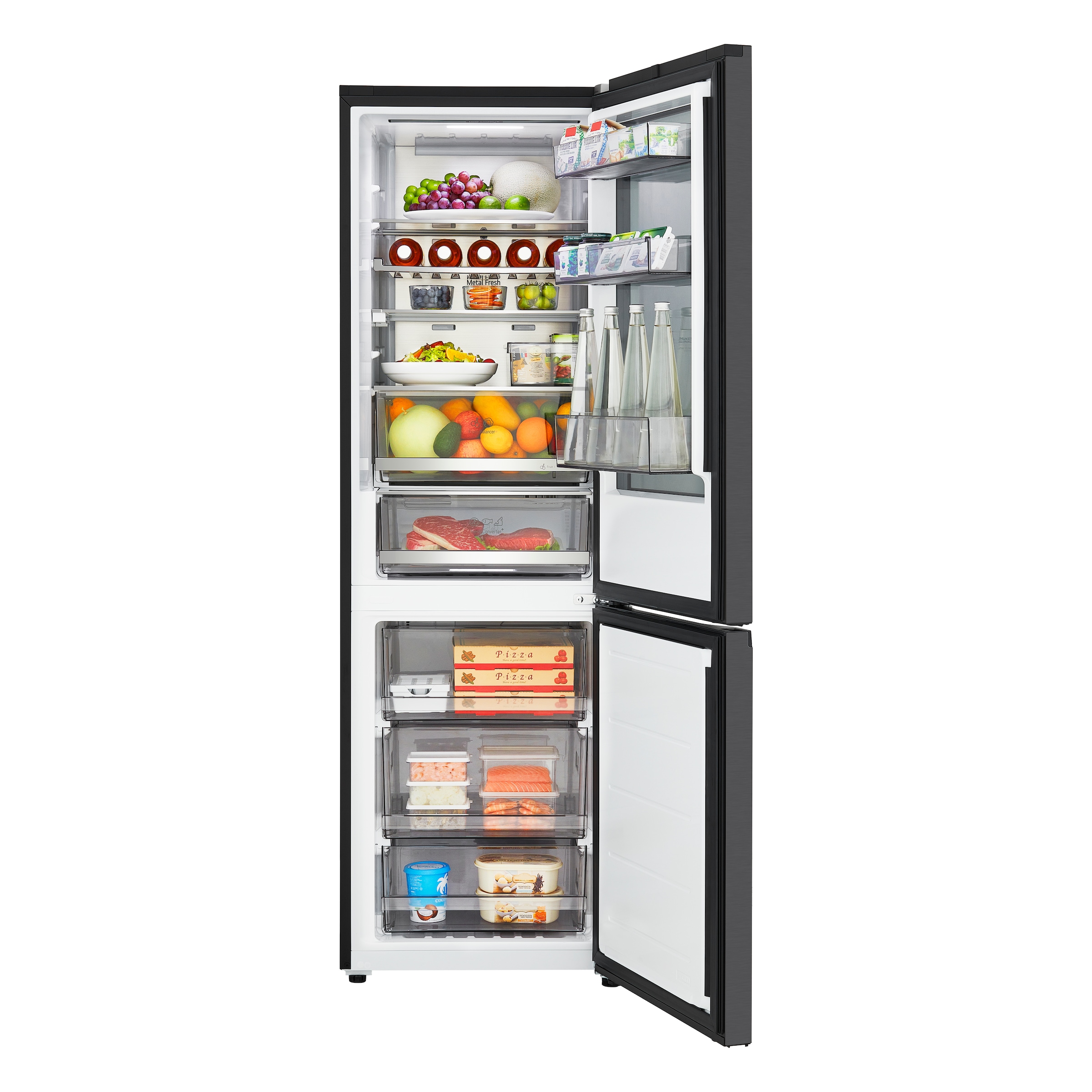 LG Kühl-/Gefrierkombination Serie 5 »GBGS514CEV« 186 cm hoch 59,7 cm breit InstaView, FRESHConverter+, Total No Frost, Zero Clearance+, ThinQ