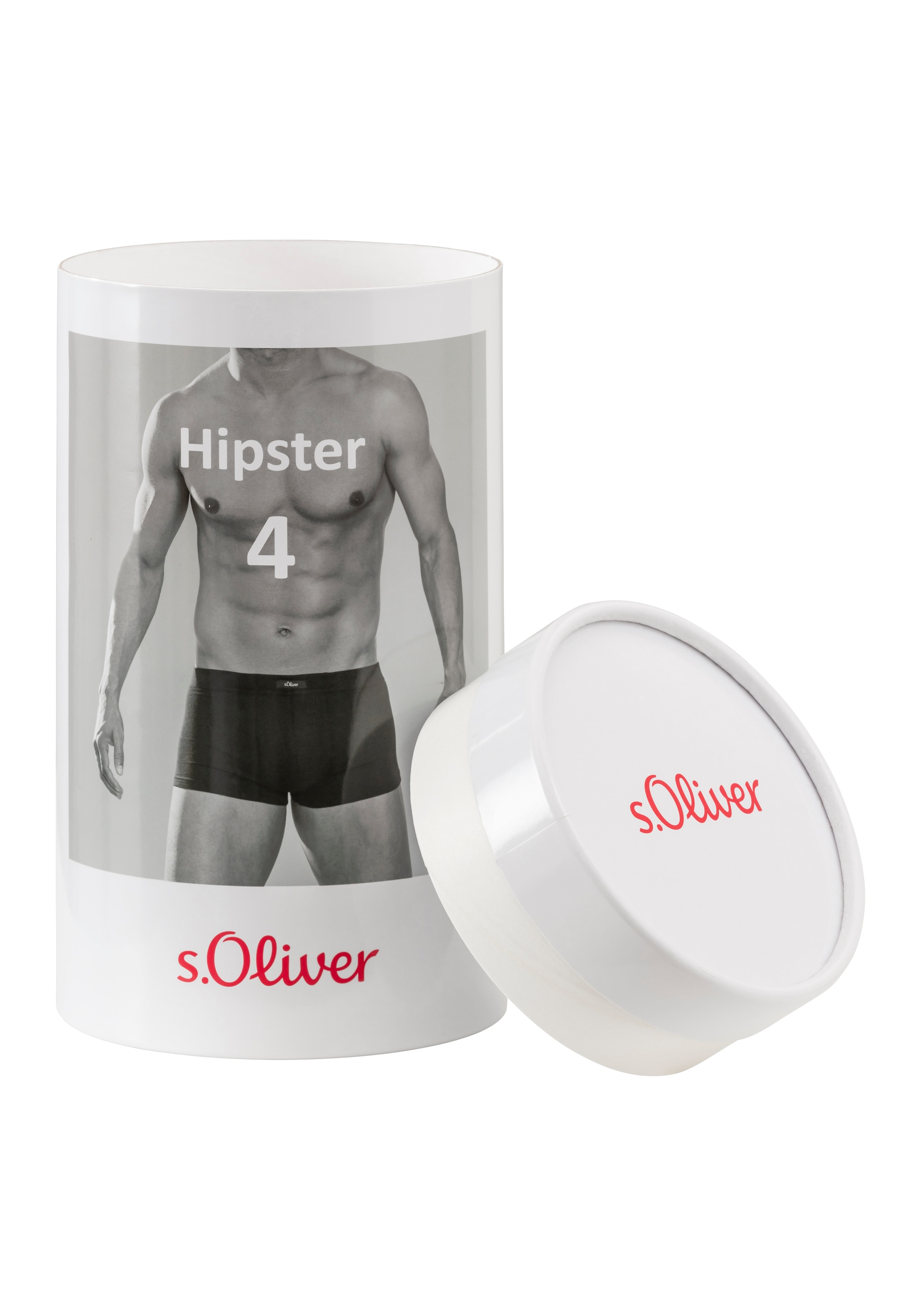 s.Oliver Hipster, (Packung, 4 St.), mit kleinem Markenlabel vorn