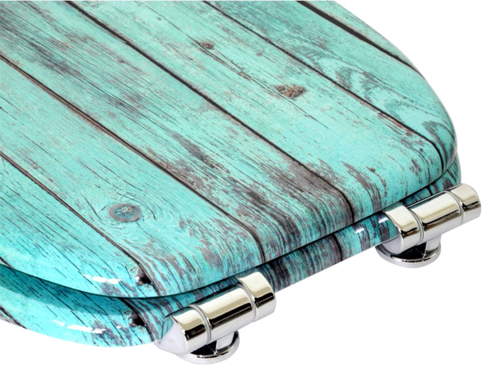 Sanilo Badaccessoire-Set »Lumber« bestehend aus WC-Sitz, Badteppich, Stöpsel, Seifenspender, WC-Bürste