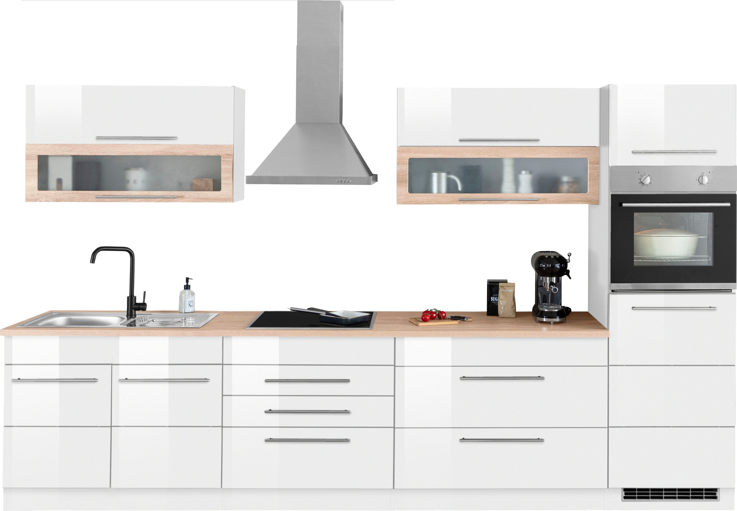 KOCHSTATION Küchenzeile »KS-Wien« Breite 340 cm, wahlweise mit E-Geräten un günstig online kaufen