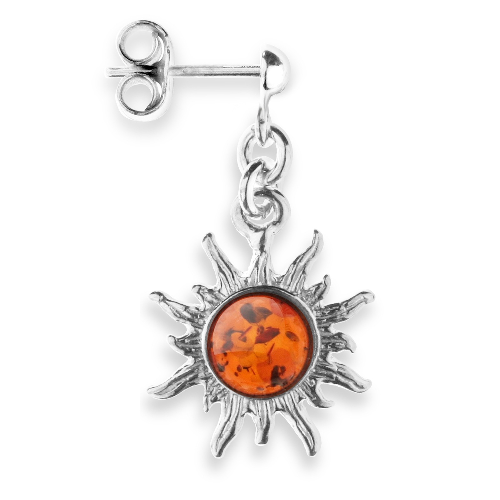 OSTSEE-SCHMUCK Paar Ohrhänger »Ostsee-Schmuck Ohrhänger Sonne 14 mm Ohrhänger Sonne 14 mm«