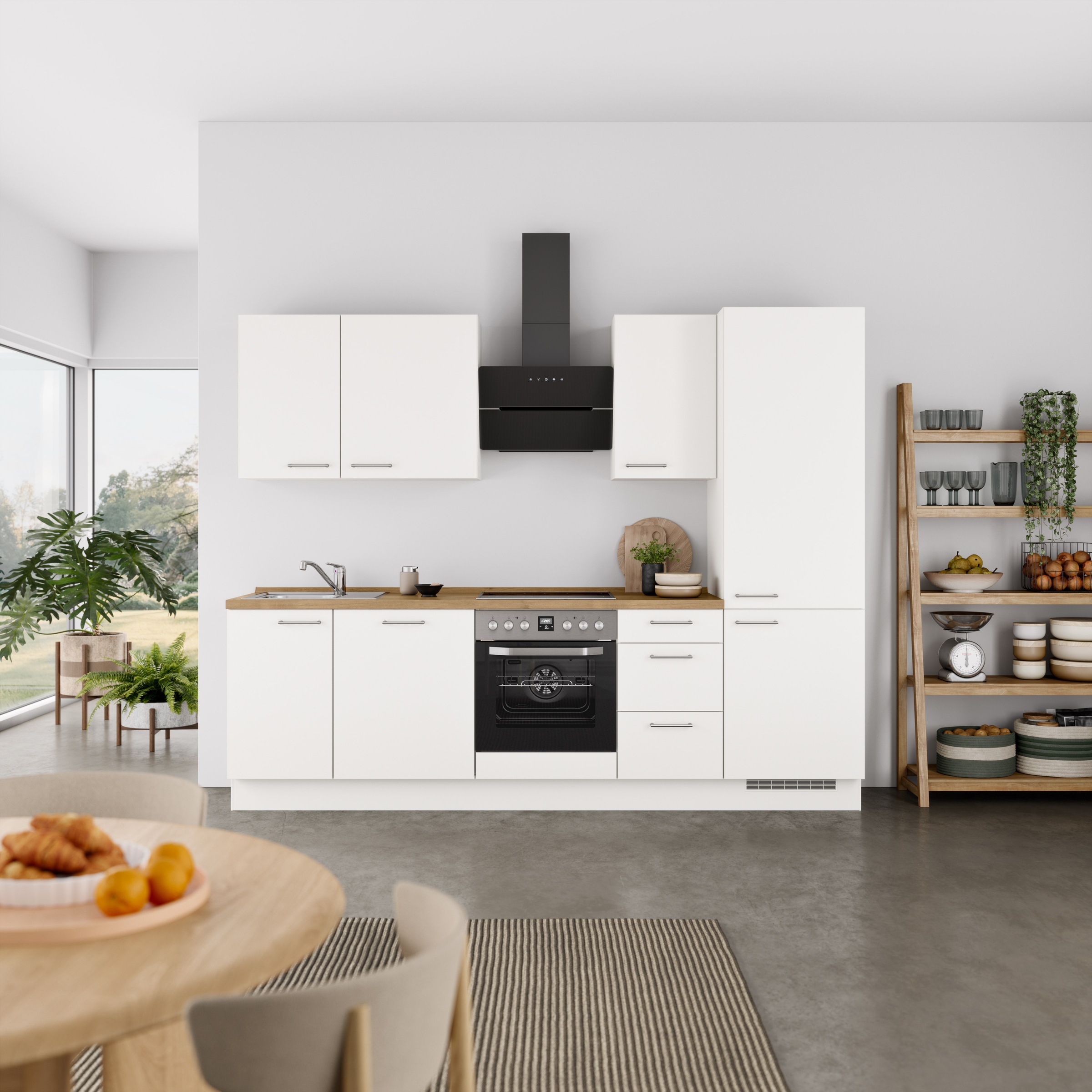 nobilia® Küchenzeile »"Laser II", Ausrichtung wählbar, Breite 270 cm« vormo günstig online kaufen