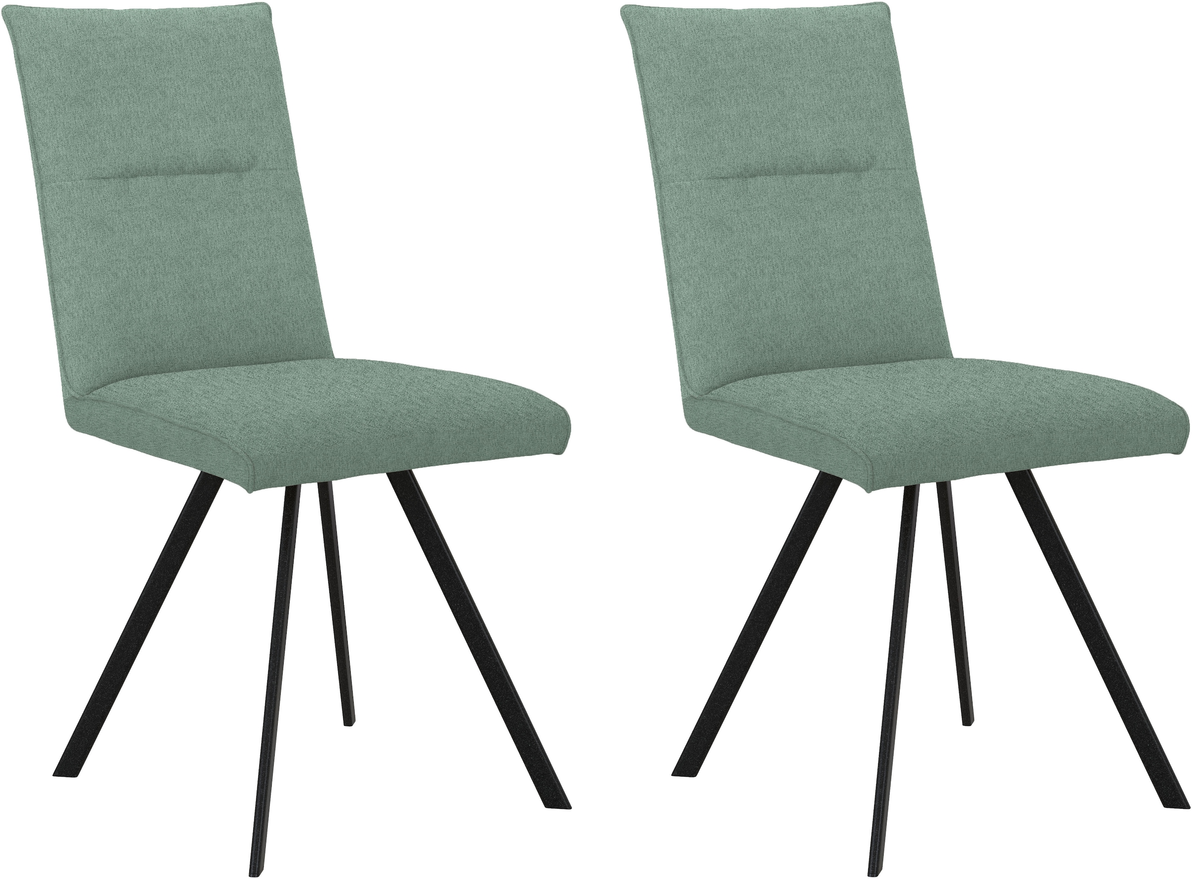 Home affaire 4-Fußstuhl »Sava«, (Set), 2 St., Struktur, Metallgestell günstig online kaufen