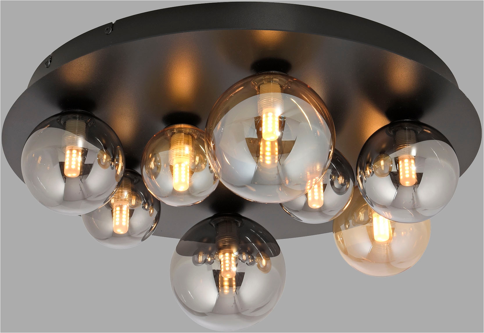 Paul Neuhaus LED Deckenleuchte »POPSICLE« G9 1 Stk. Warmweiß Rauch und Ambergläser in vers. Größen