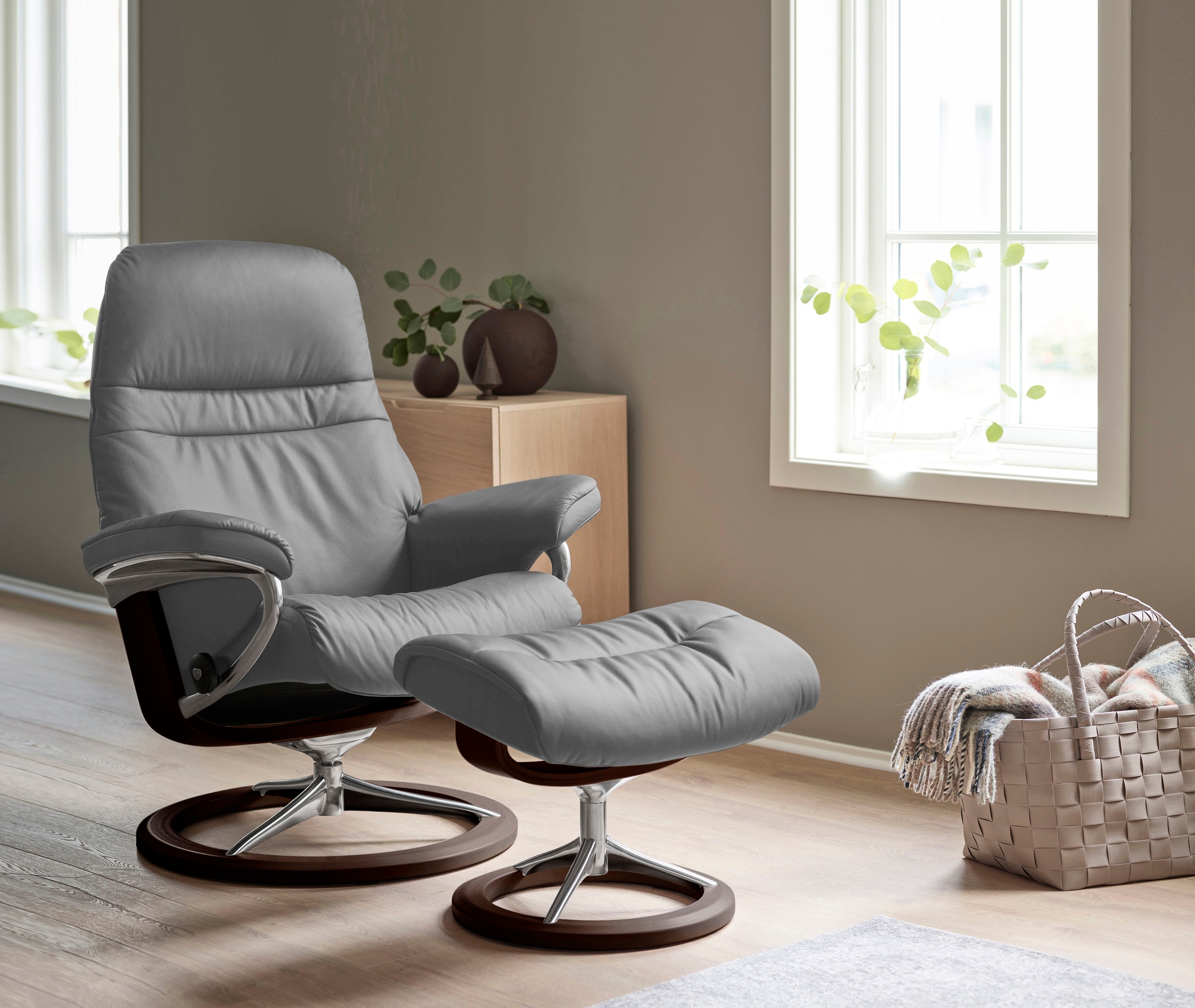 Stressless "Sunrise" mit Signature Base, Größe S, Gestell Braun günstig online kaufen