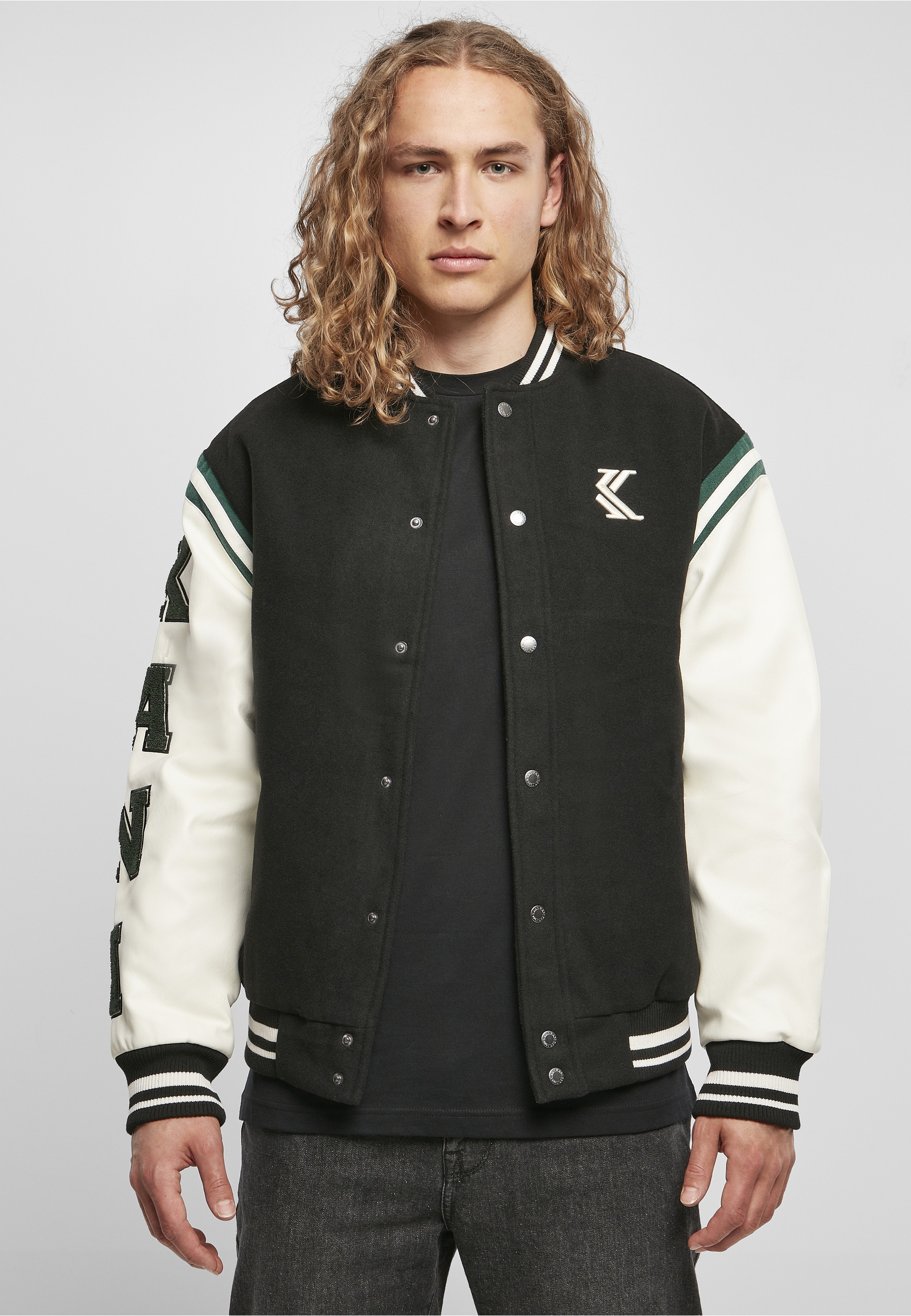 Karl Kani Allwetterjacke »Karl Kani Herren KM223-075-2 OG College Jacket« 1 Stk. tlg. ohne Kapuze