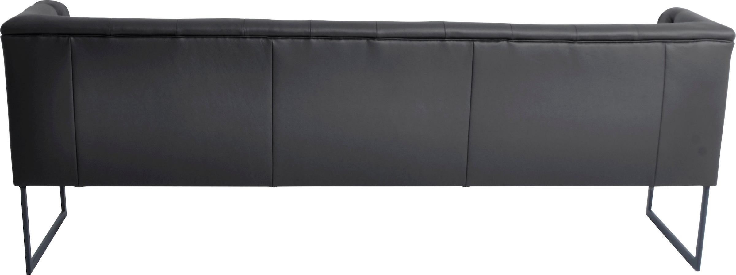 K+W Komfort & Wohnen Polsterbank »Creso«, im modernen Chesterfield-Look, mit schwarzen Kufenfüßen