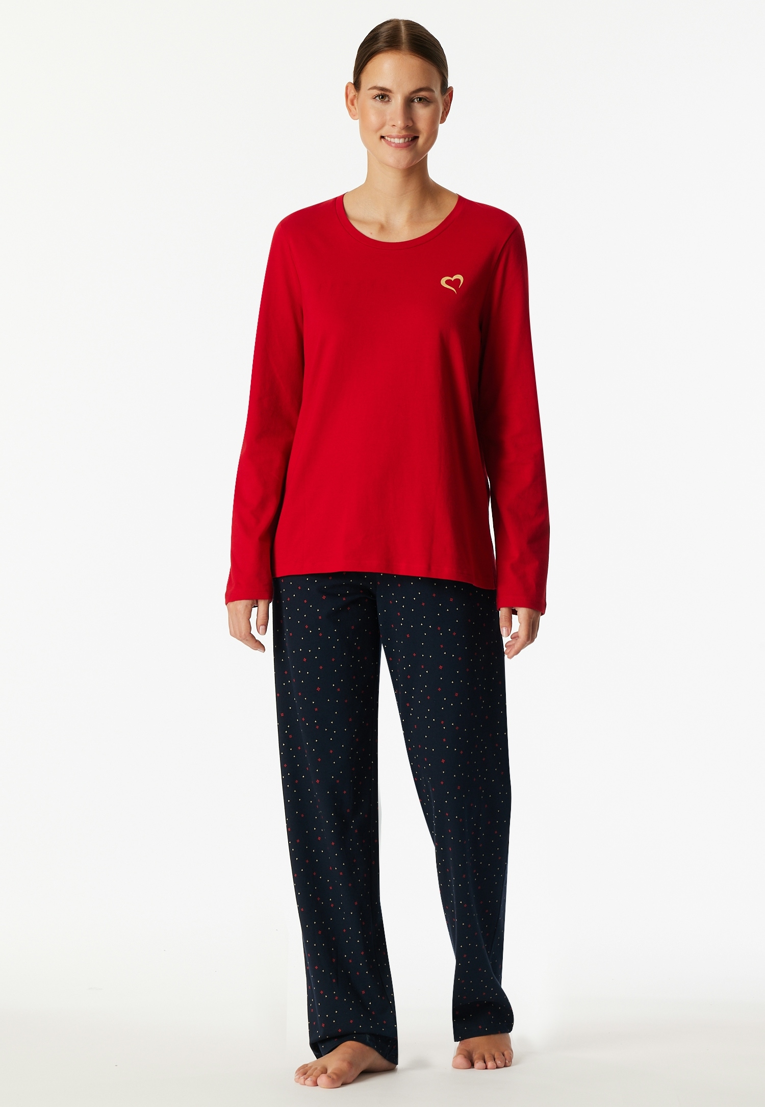 Schiesser Schlafanzug »Family« 0, 2 tlg. Langarm, Baumwolle, Rundhalsausschnitt