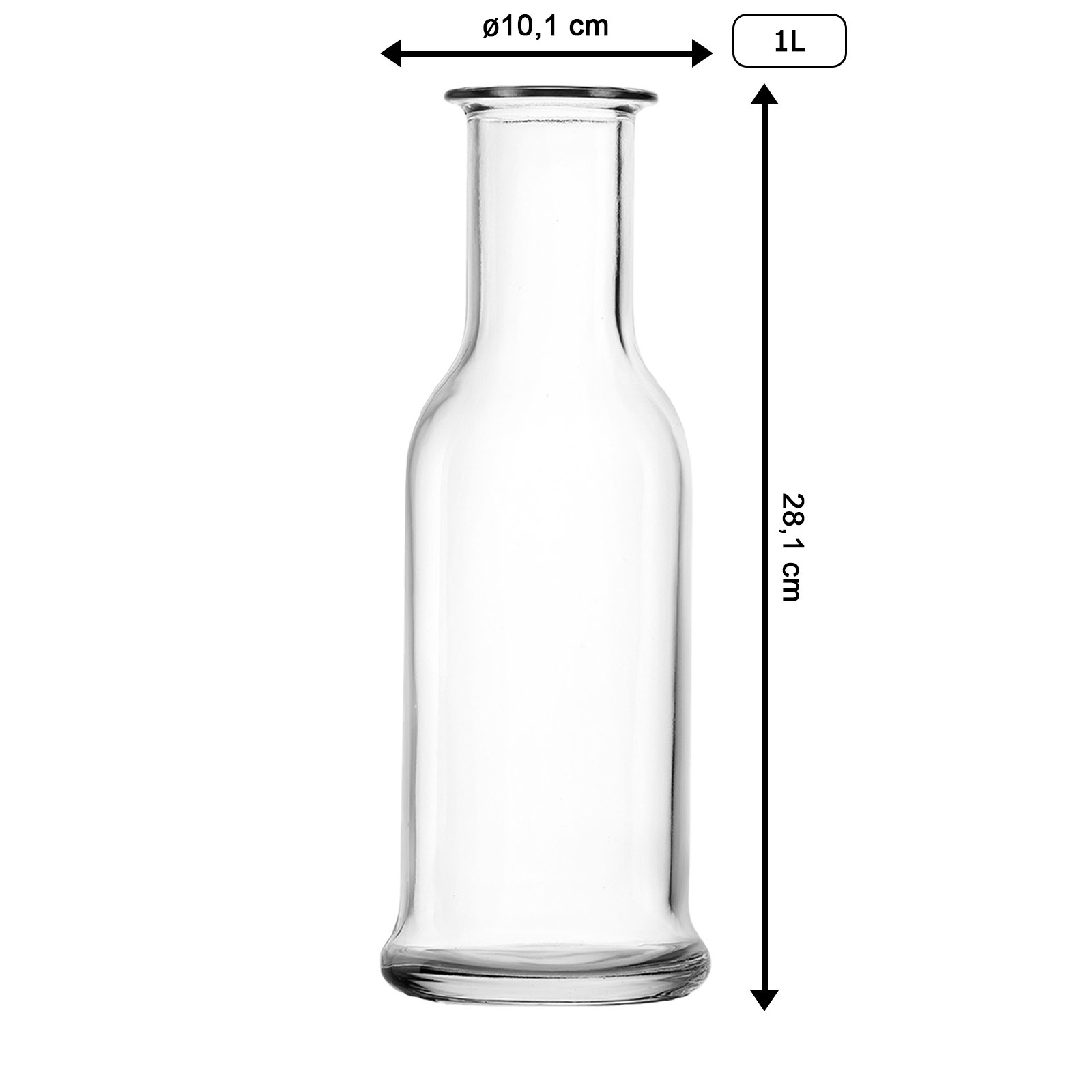 Stölzle Karaffe »Karaffen Purity 1000 ml 6er Set transparent« günstig online kaufen