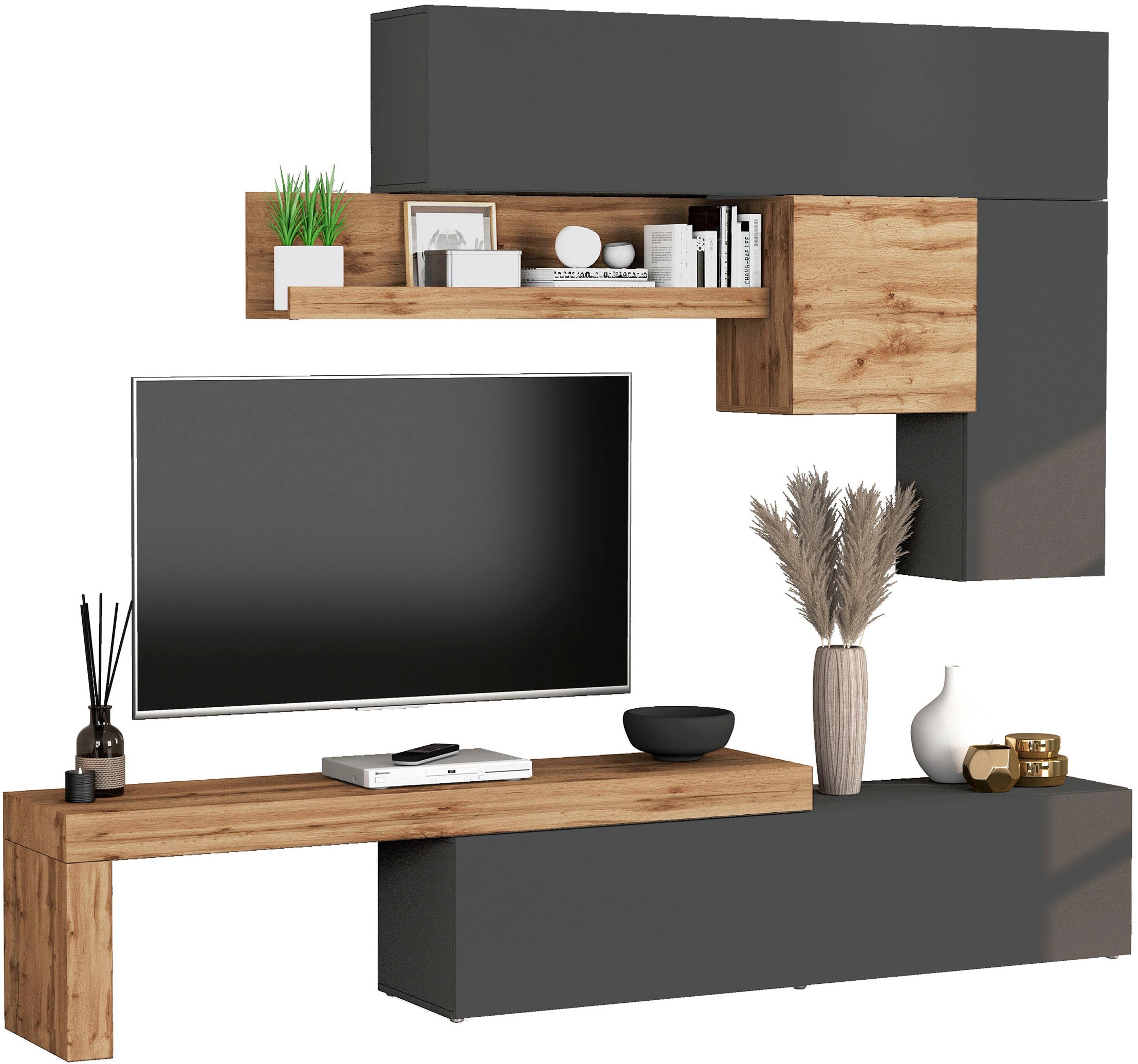 OTTO home Wohnwand »Chronos Wohnwand, Medienwand, 5-er set« Set, 5 Stk. tlg.