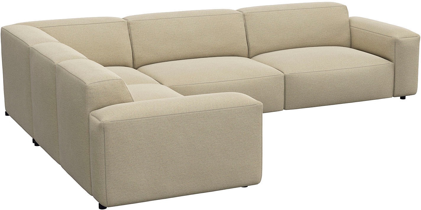FLEXLUX Ecksofa »Lucera, super bequem durch hochwertigen Sitzaufbau mit Kaltschaum«, modern & anschmiegsam, L-Form, Designsofa