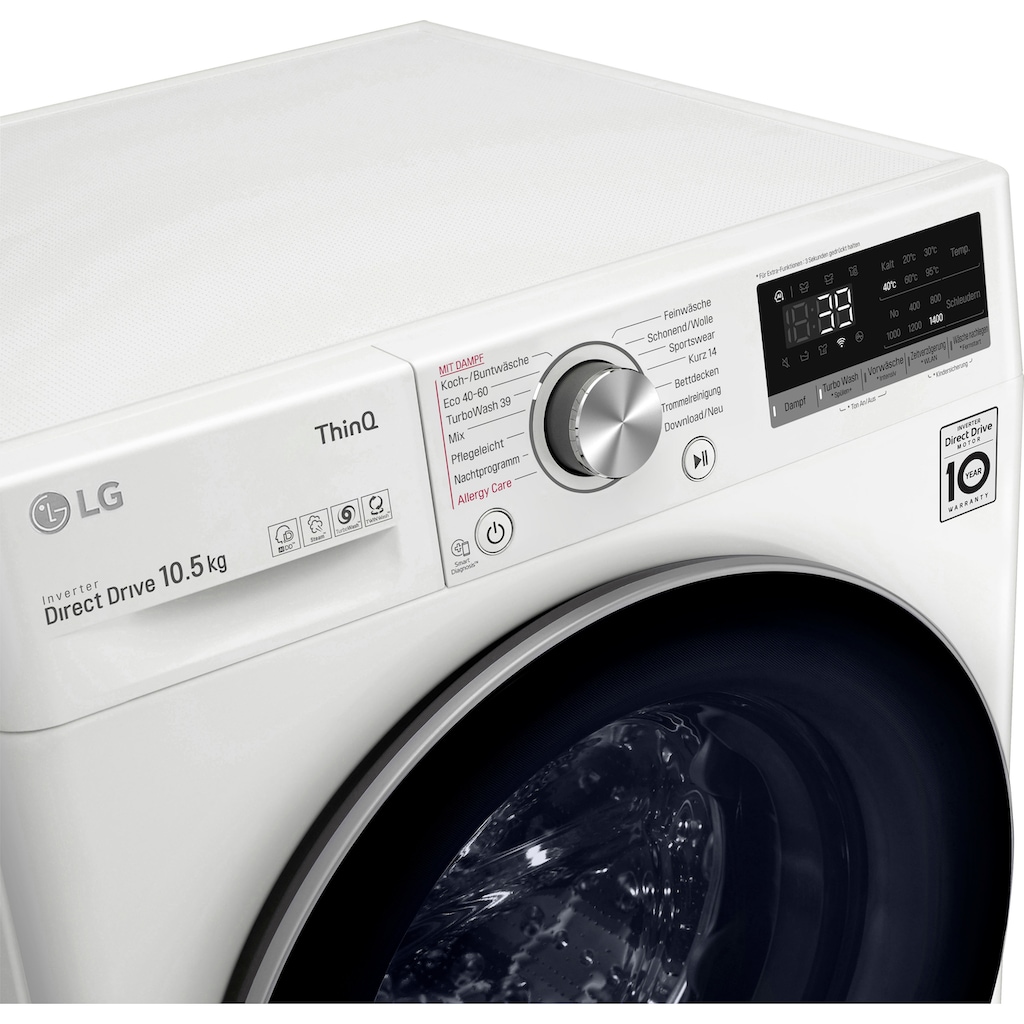 LG Waschmaschine »F4WV710P1«, Serie 7, F4WV710P1E, 10,5 kg, 1400 U/min