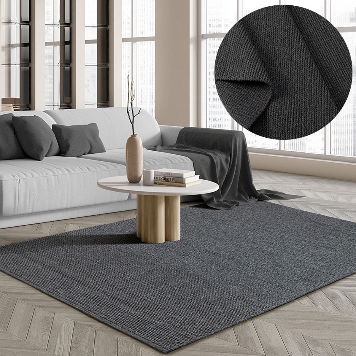 the carpet Teppich »Premium Wool«, rechteckig, Wool Handweb-Teppich Naturfa günstig online kaufen