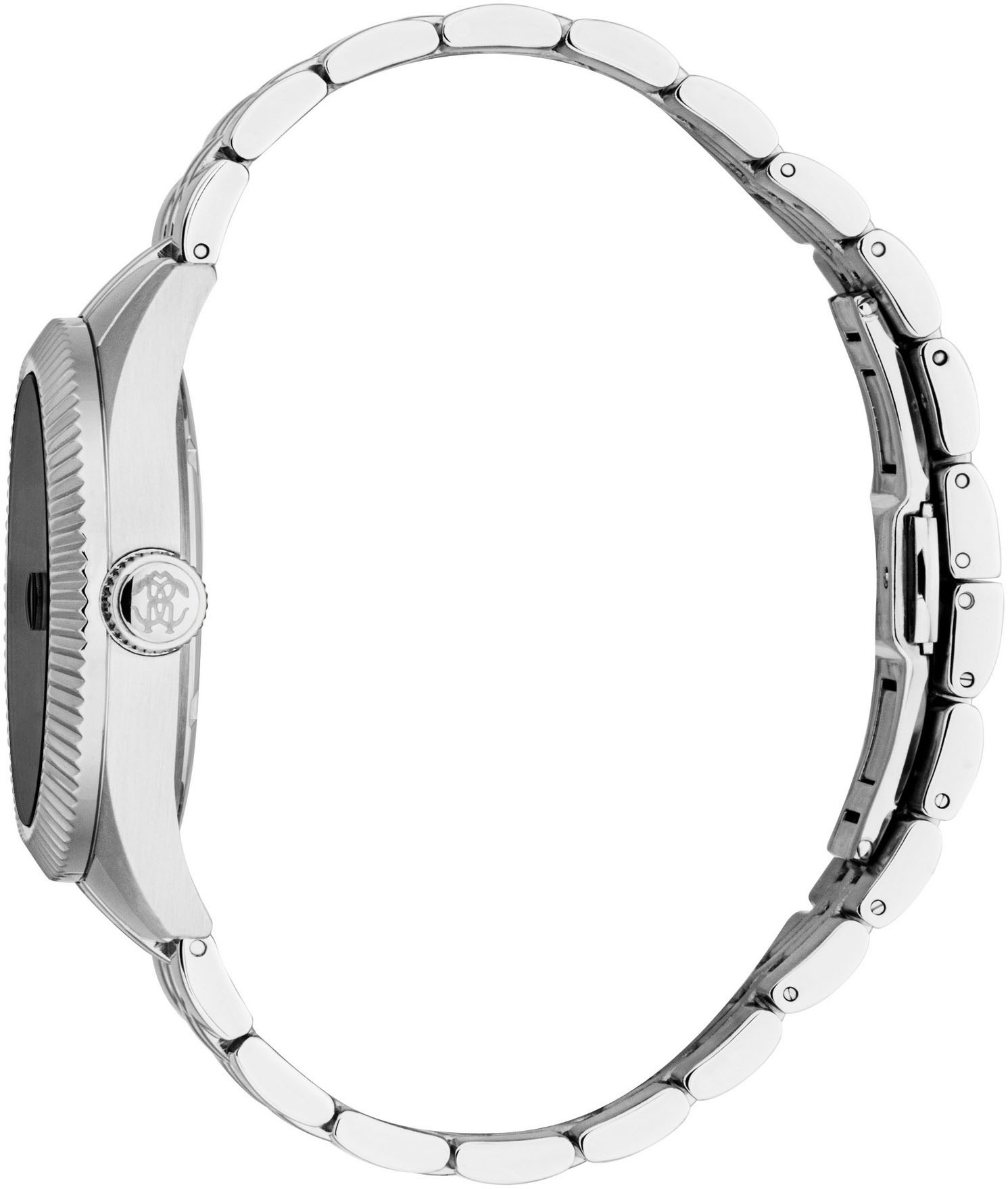 roberto cavalli Quarzuhr »Uomo Classico III« Armbanduhr, Herrenuhr, Edelstahlarmband, analog, Tag