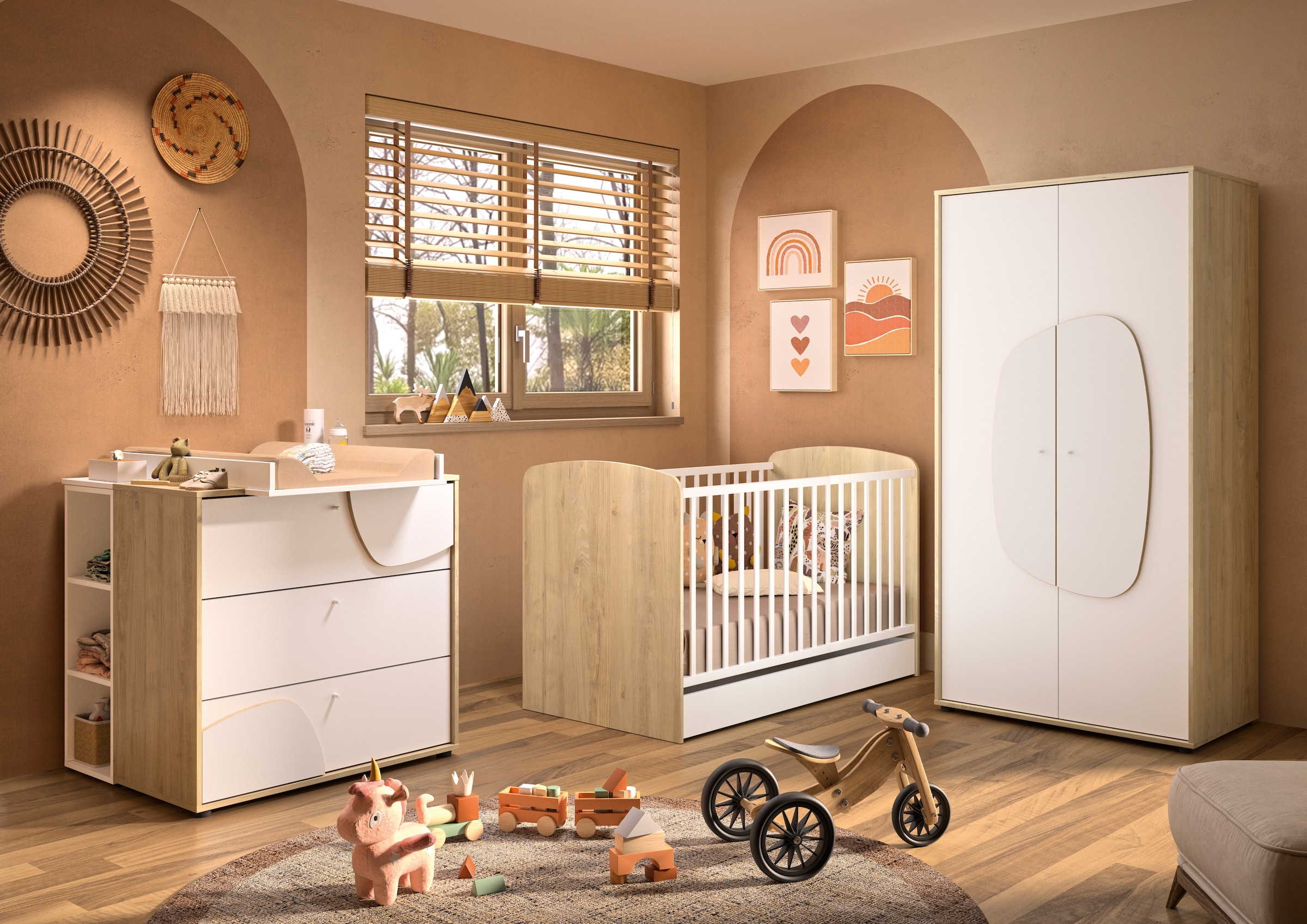 Galipette Babyzimmer-Komplettset »BASILE SET N°2 6tlg« 6 tlg. tlg. Komplett günstig online kaufen